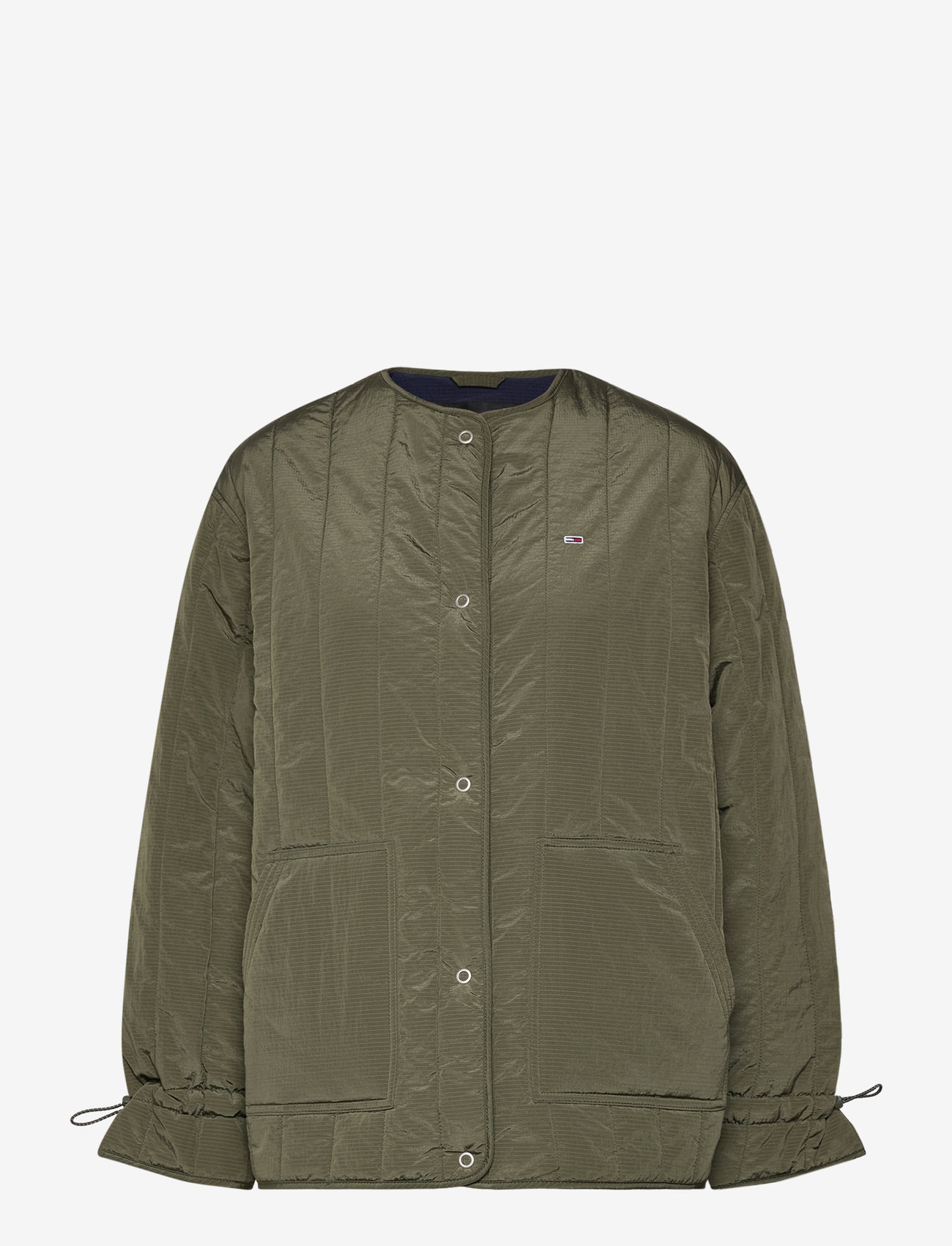 Tommy Jeans - TJW VERTICAL QUILT LINER EXT - frühlingsjacken - utility olive - 0
