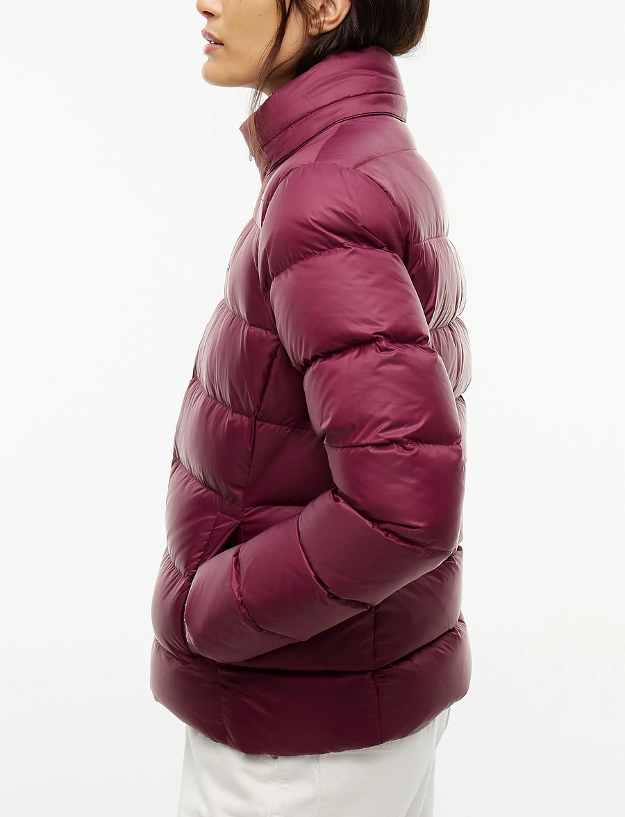 Tommy Jeans - TJW BASIC HOODED DOWN JACKET EXT - winter jackets - calypso berry - 5