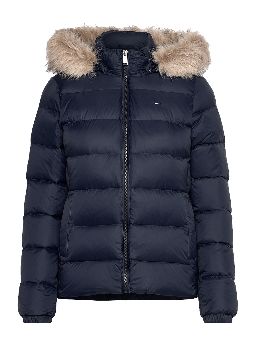 Tommy Jeans - TJW BASIC HOODED DOWN JACKET EXT - winterjacken - dark blue - 1