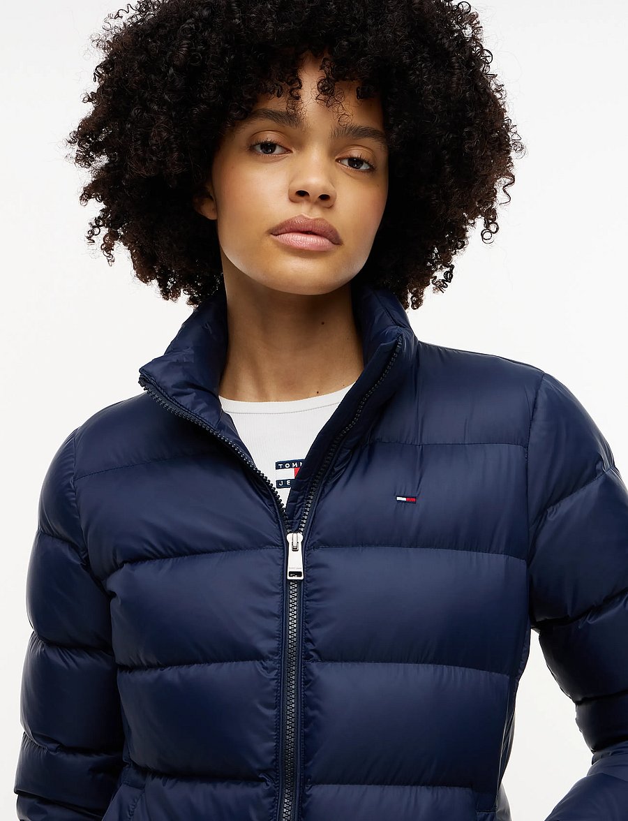 Tommy Jeans - TJW BASIC HOODED DOWN JACKET EXT - winterjacken - dark blue - 4