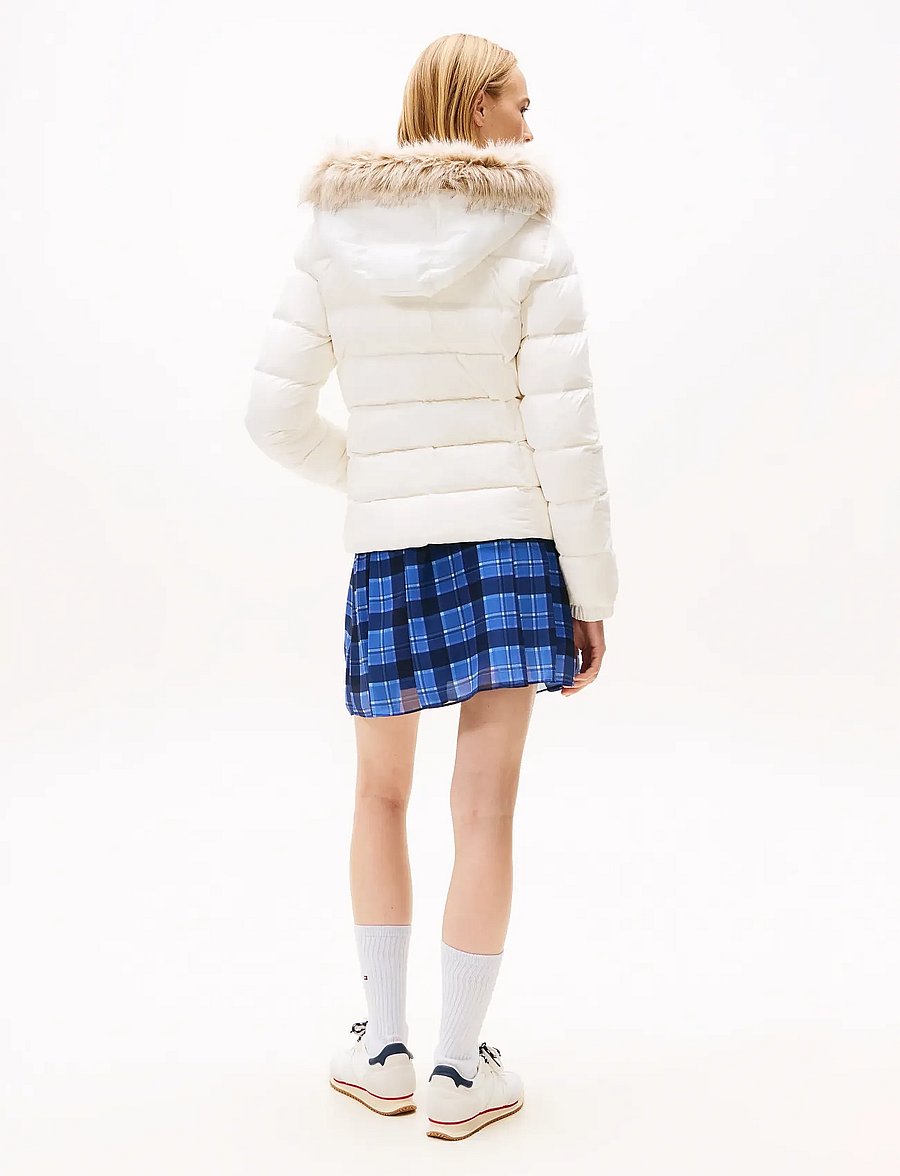 Tommy Jeans - TJW BASIC HOODED DOWN JACKET EXT - vinterjakker - ecru - 3