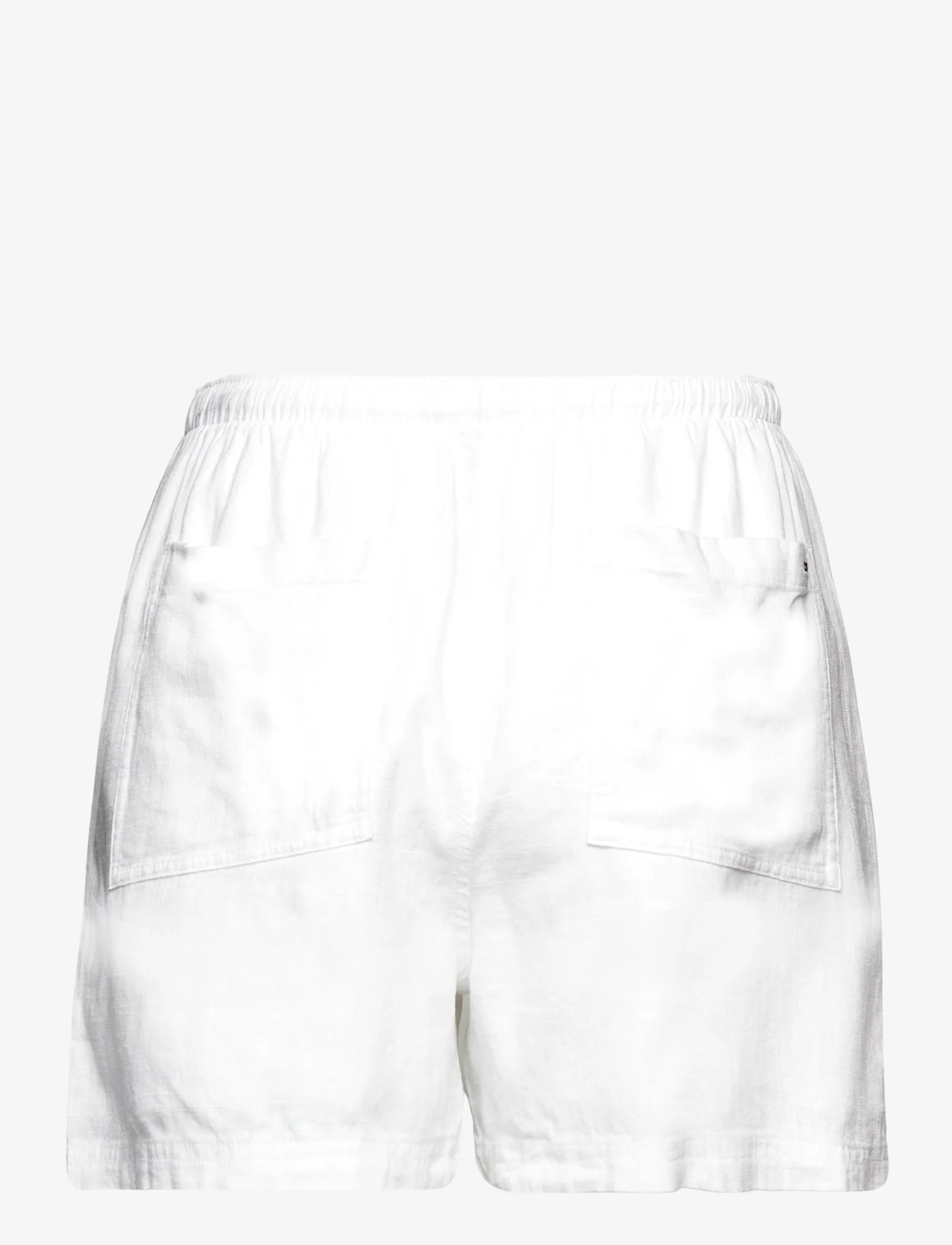 Tommy Jeans - TJW LINEN SHORT - kasdienio stiliaus šortai - white - 1