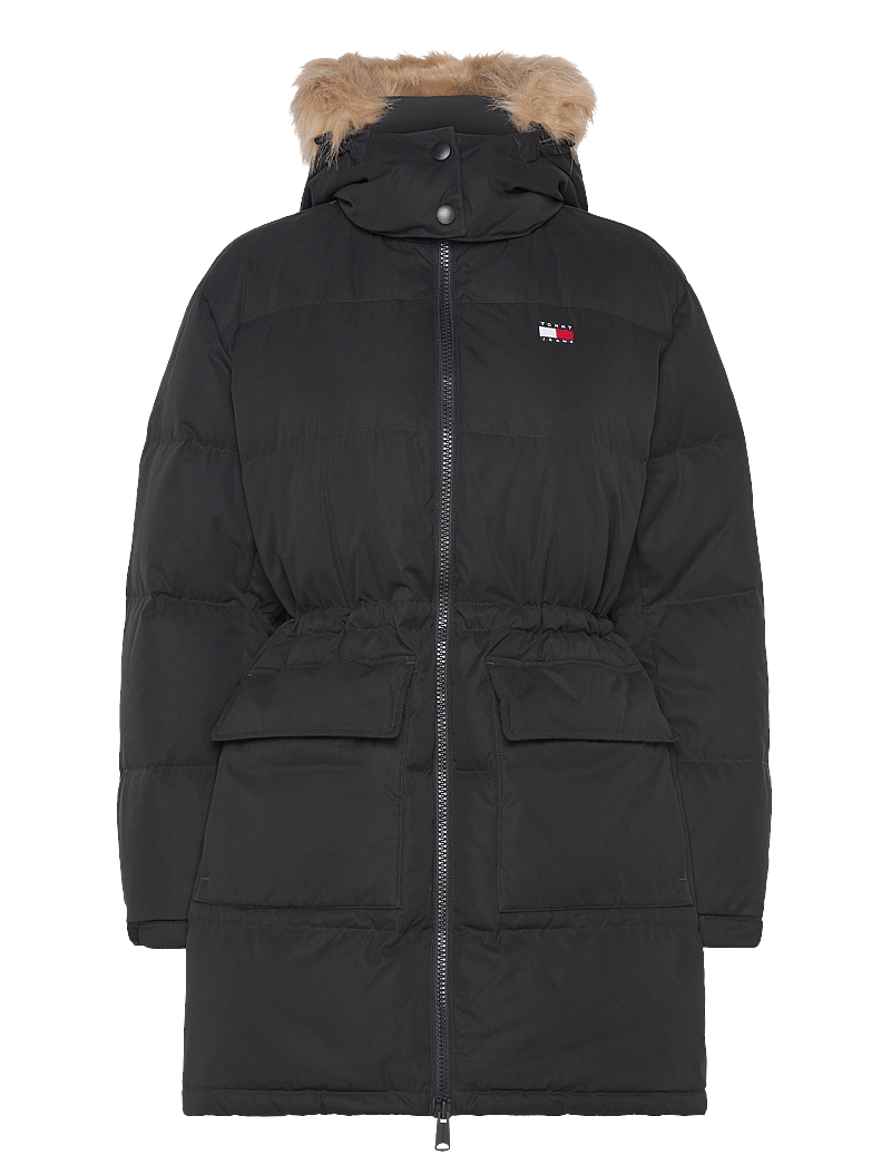 Alaska Tommy Jeans Black Coat Tommy Jeans Tjw Midi Alaska Faux Fur