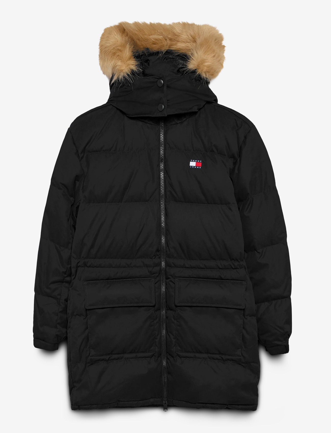 Tommy Jeans - TJW MIDI ALASKA FAUX FUR - dunjackor - black - 1