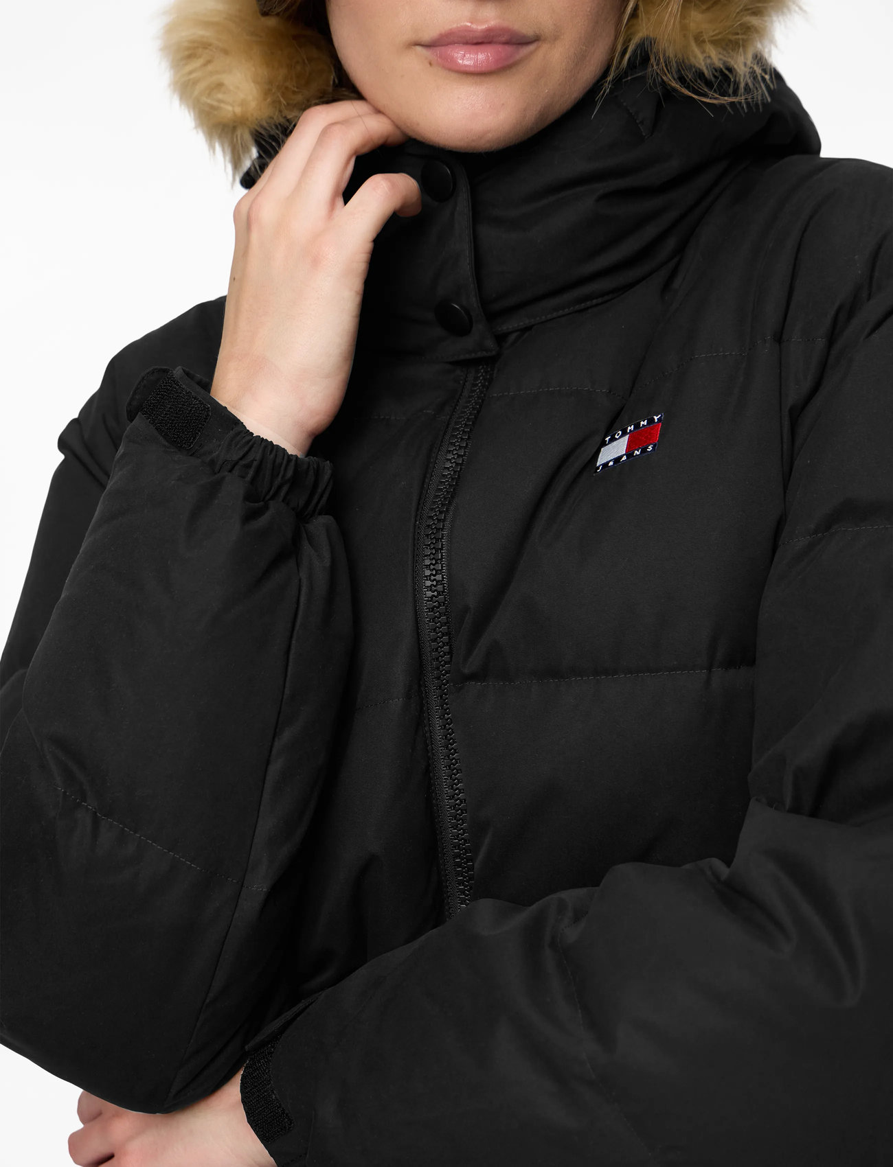 Tommy Jeans - TJW MIDI ALASKA FAUX FUR - dunjackor - black - 5