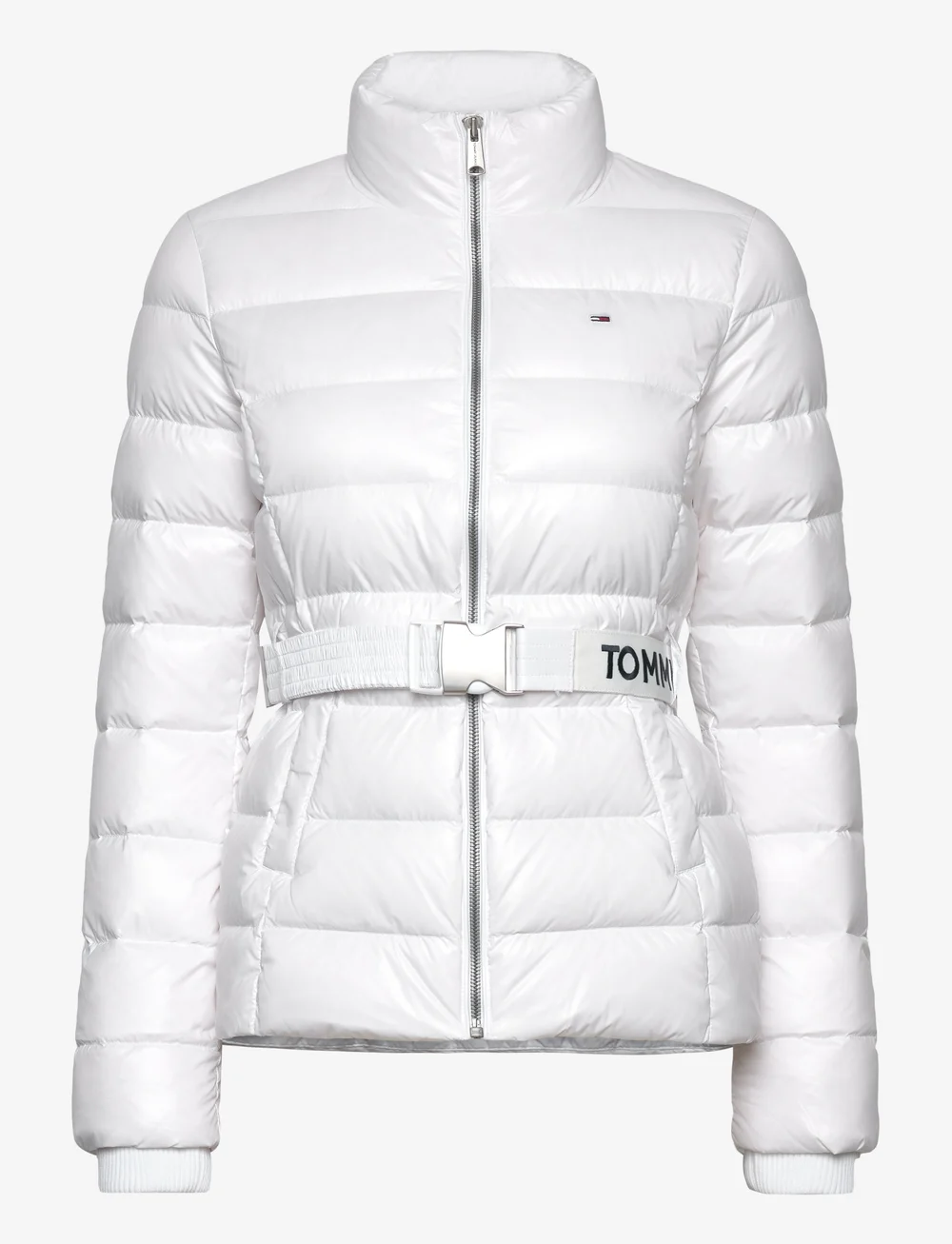 Tommy Jeans - TJW BRANDED BELT DOWN JACKET - down jackets - white - 0