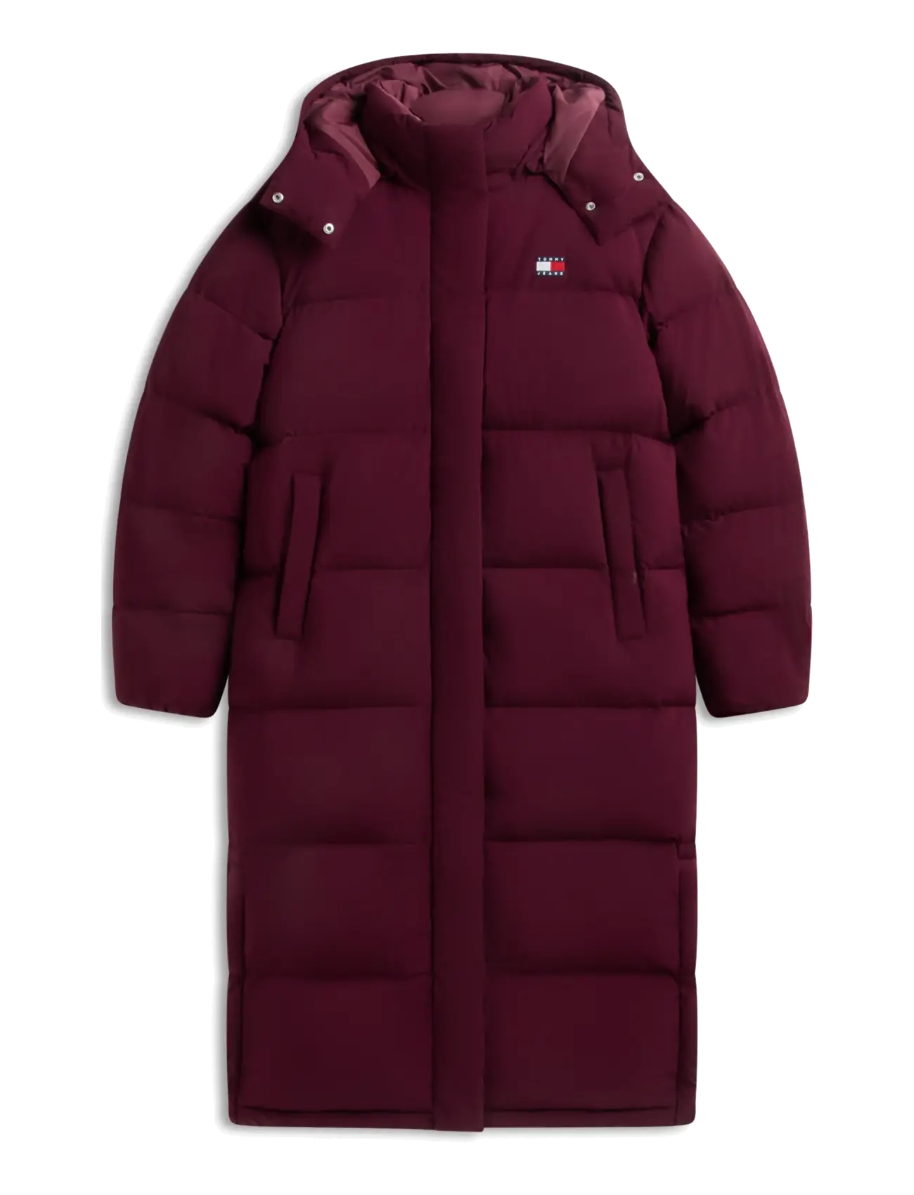 Tommy Jeans - TJW ALASKA LONG PUFFER EXT - vinterjackor - calypso berry - 1