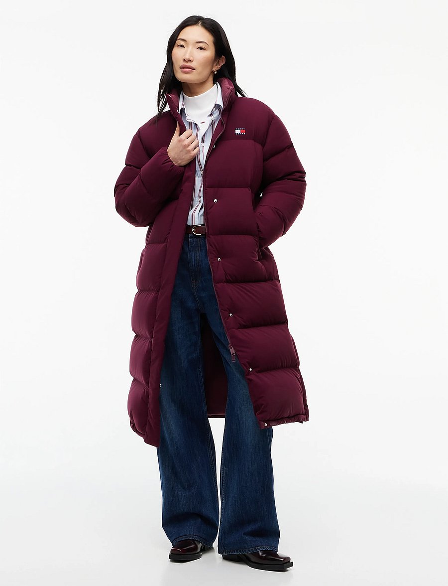 Tommy Jeans - TJW ALASKA LONG PUFFER EXT - winter jackets - calypso berry - 0