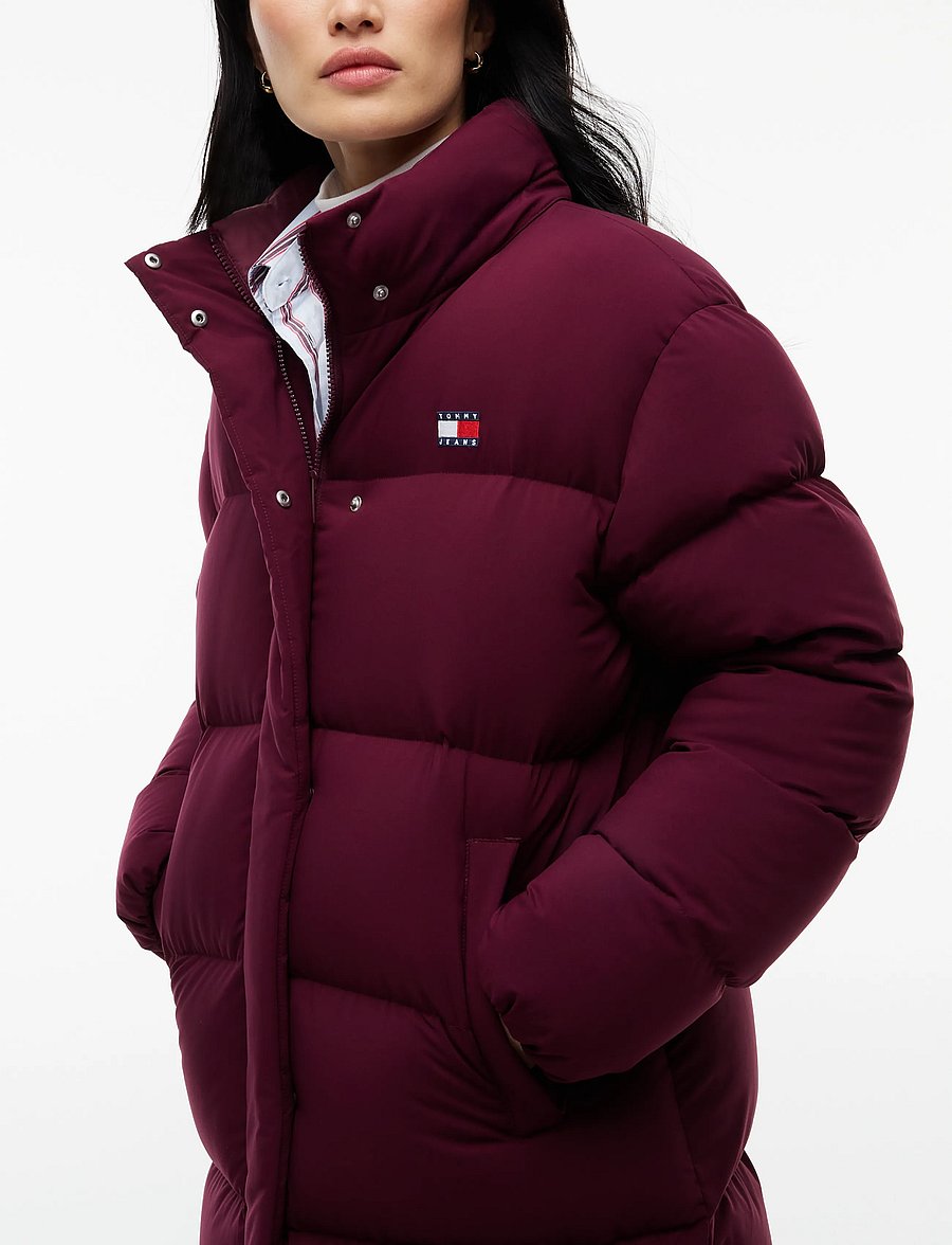 Tommy Jeans - TJW ALASKA LONG PUFFER EXT - winter jackets - calypso berry - 2