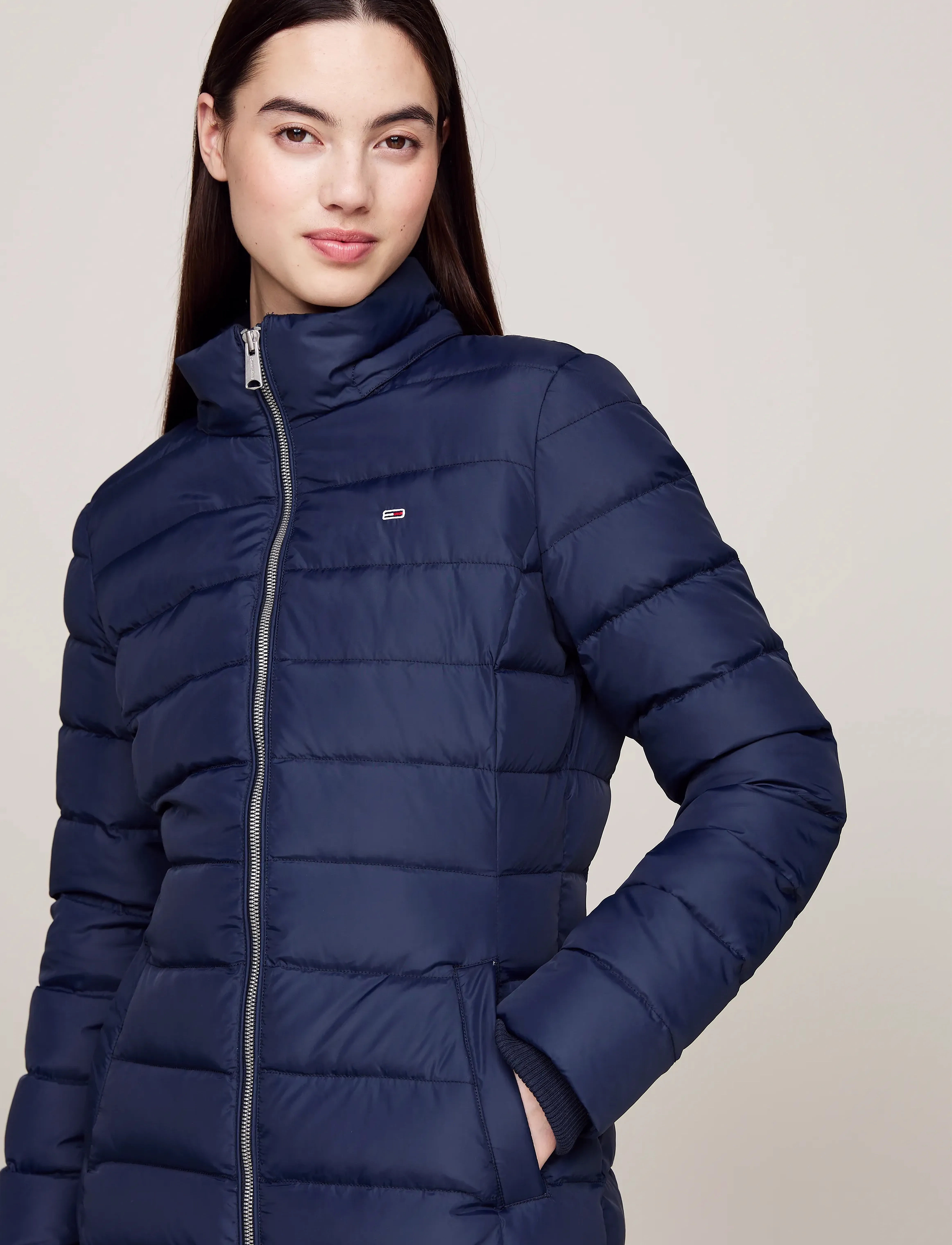 Tommy Jeans - TJW ESSENTIAL HOODED DOWN COAT - vinterjakker - dark blue - 3