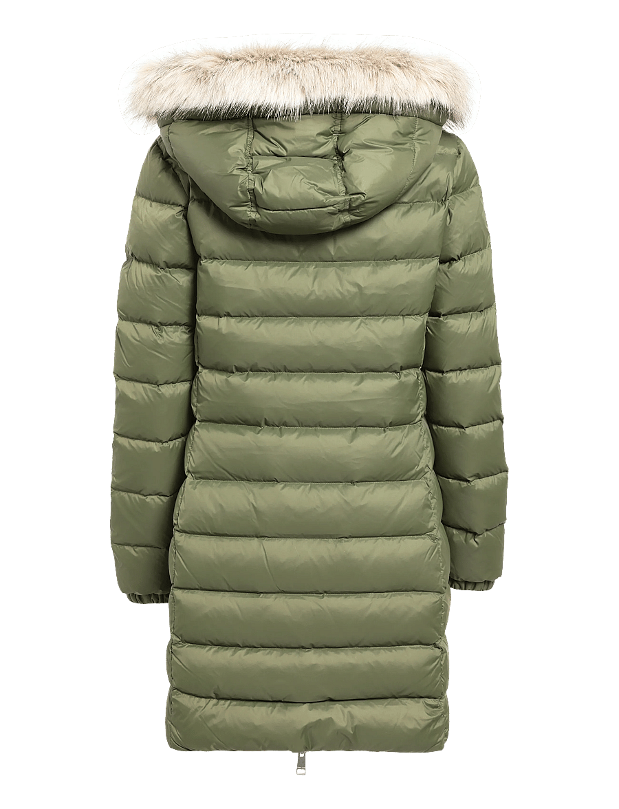 Tommy Jeans - TJW ESSENTIAL HOODED DOWN COAT - winterjacken - dark greenery - 2