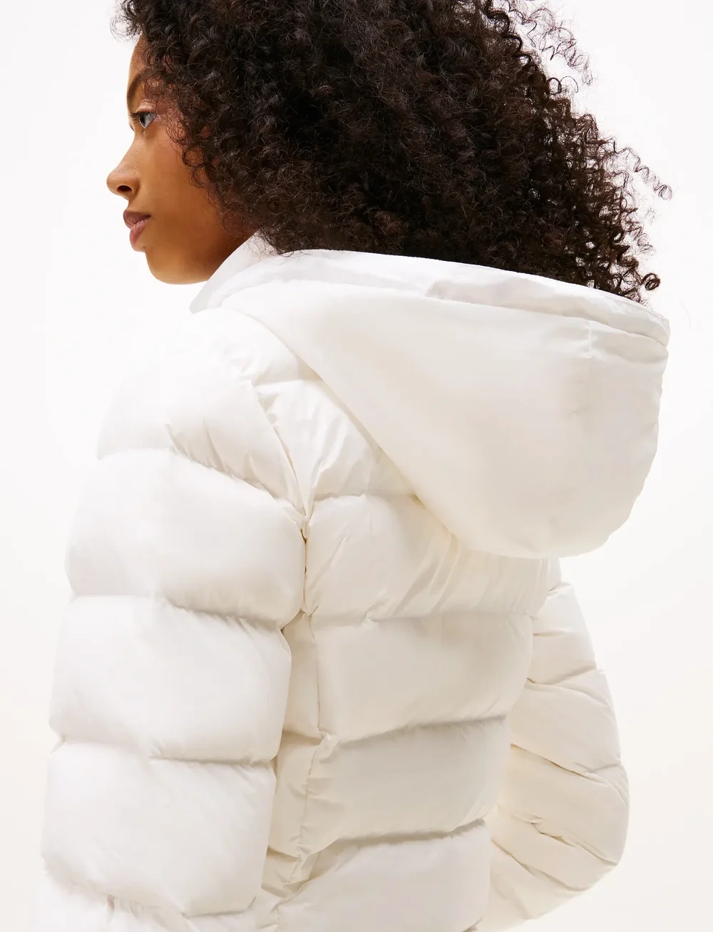 Tommy Jeans - TJW ESSENTIAL HOODED DOWN COAT - dunkappor - ecru - 3