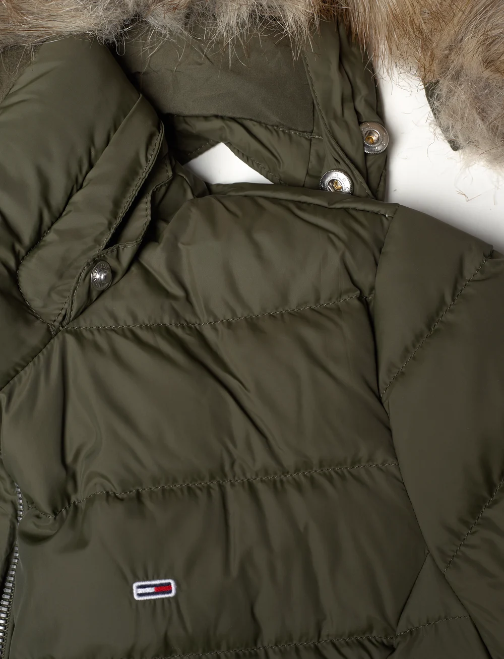 Tommy Jeans - TJW ESSENTIAL HOODED DOWN COAT - dunkappor - fatigue green - 3