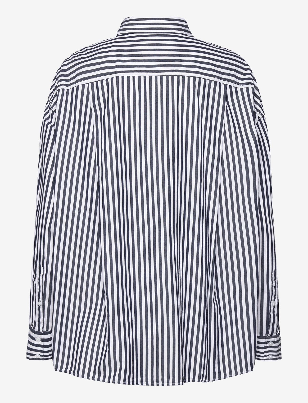 Tommy Jeans - TJW OVS PINSTRIPE SHIRT - langärmlige hemden - dark night navy / stripe - 1