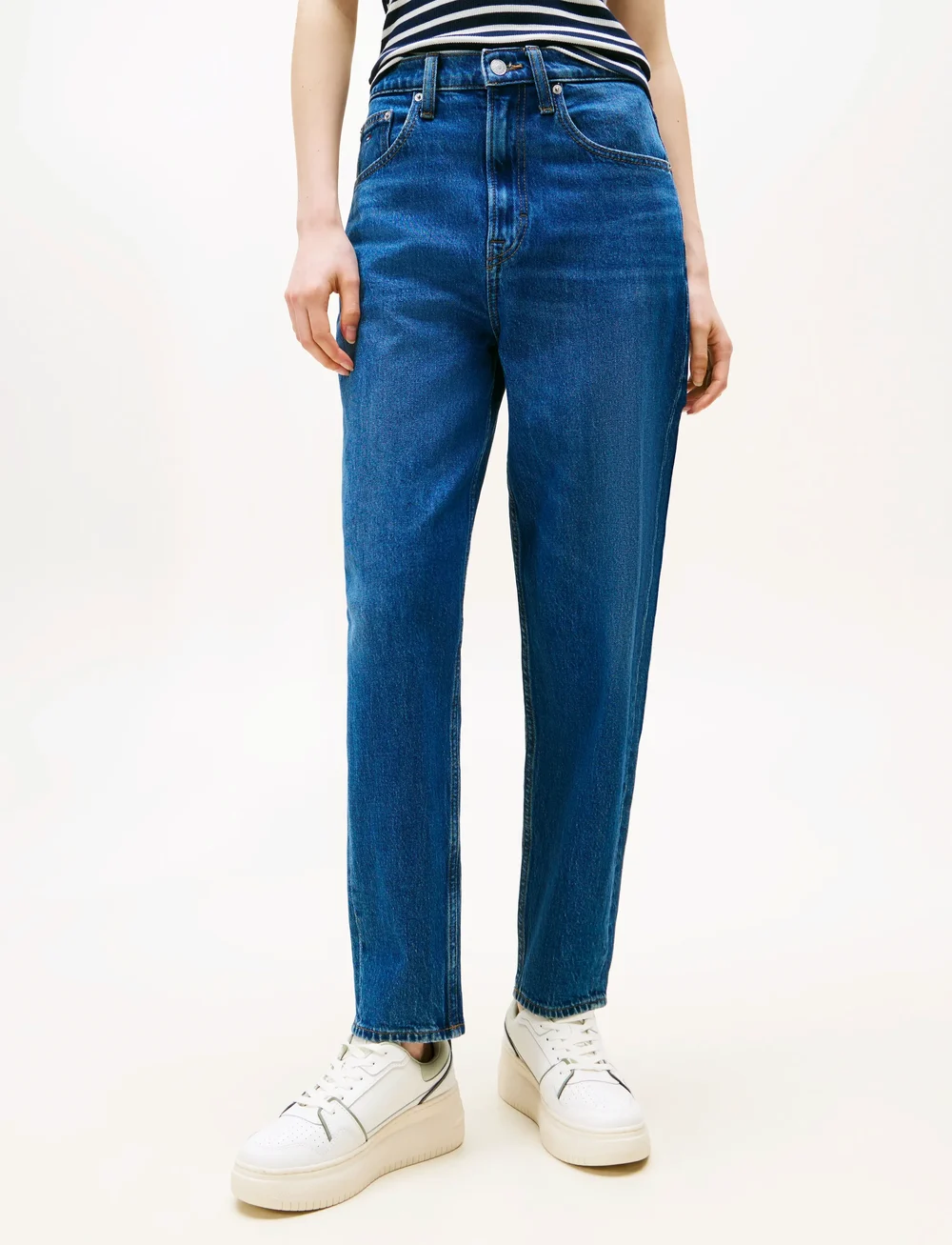 Tommy Jeans - MOM JEAN UH TPR CH0152 CO - regular jeans - denim dark - 4