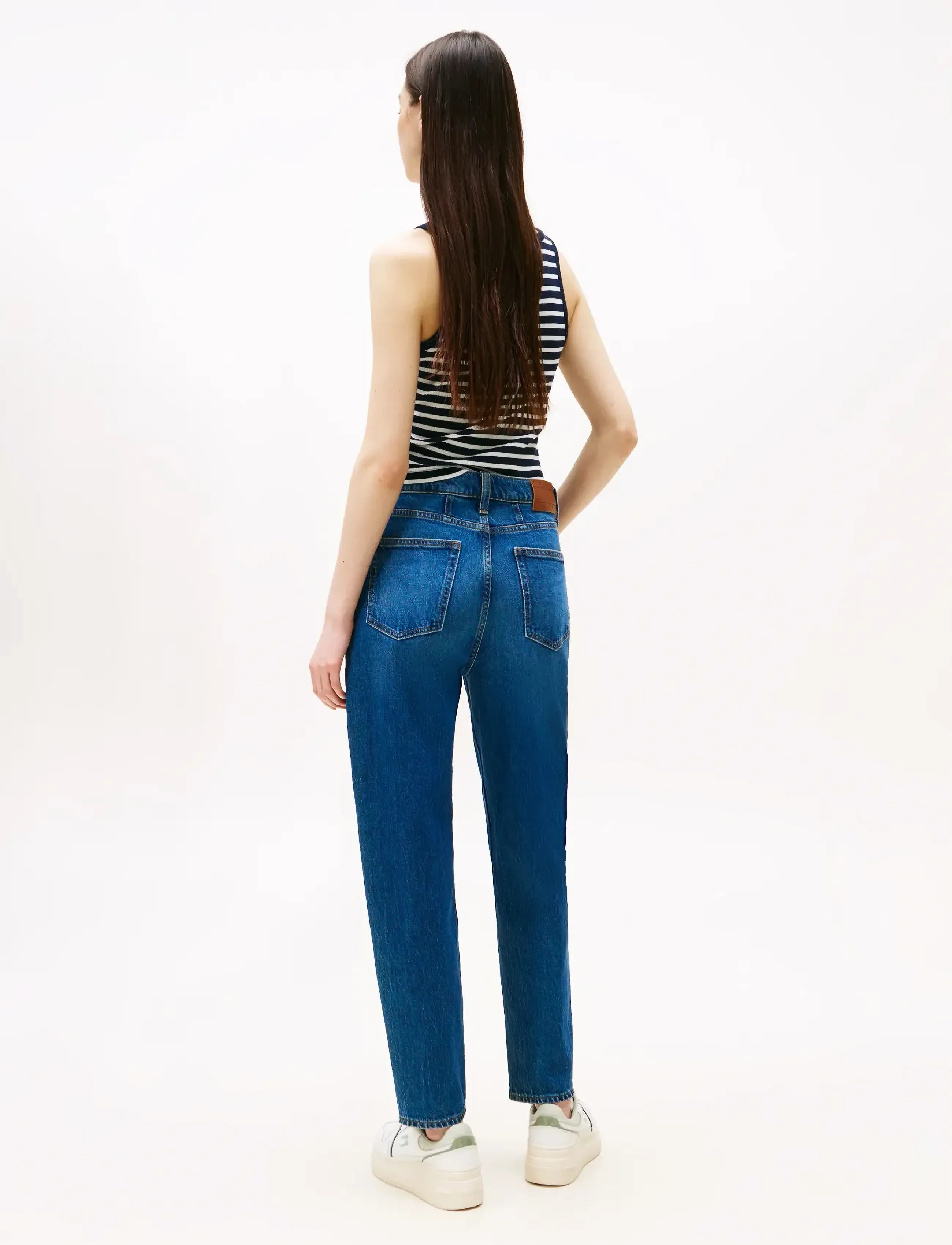 Tommy Jeans - MOM JEAN UH TPR CH0152 CO - tavalised teksad - denim dark - 5