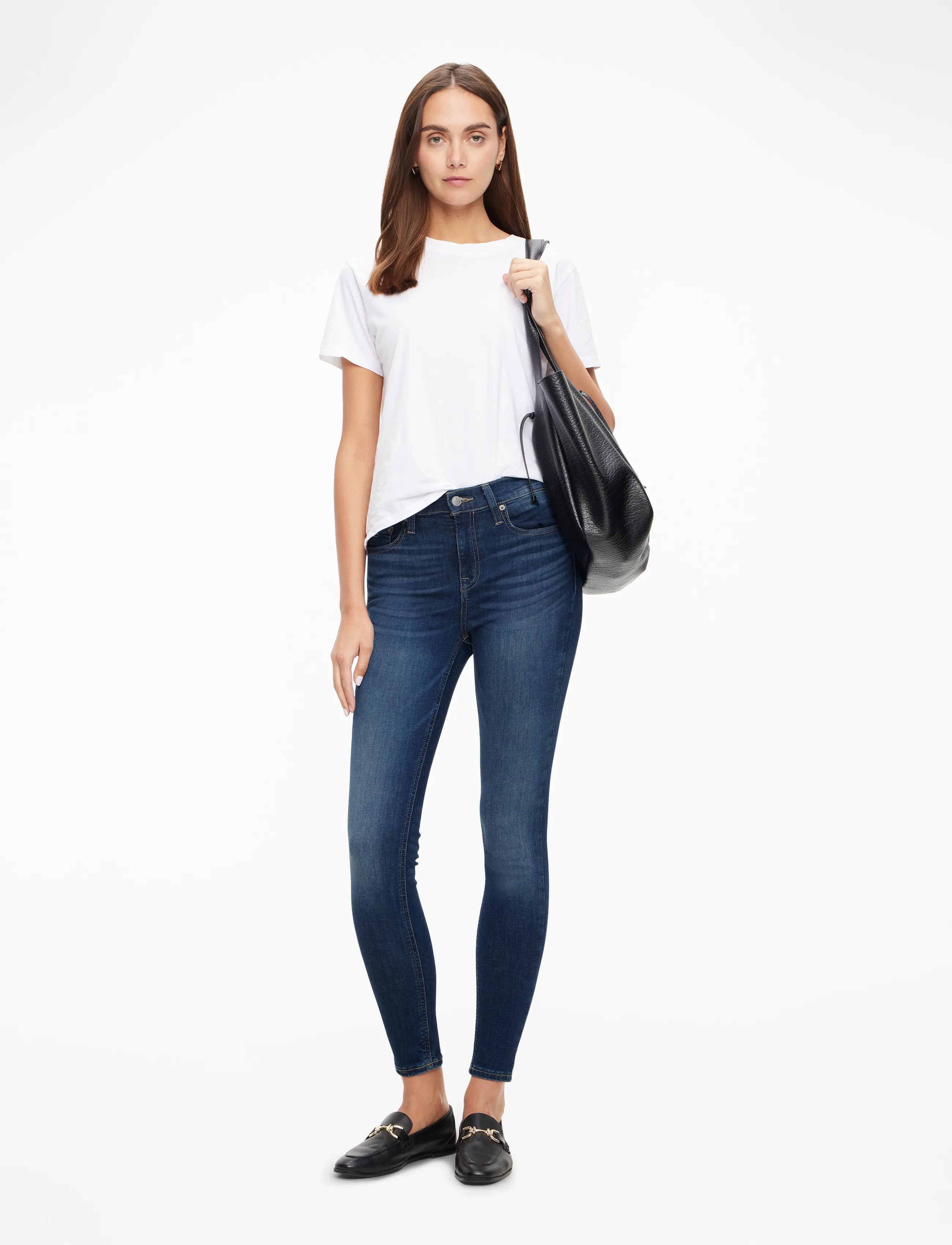 Tommy Jeans - NORA MD SKN CH0258 - beinar gallabuxur - denim dark - 3