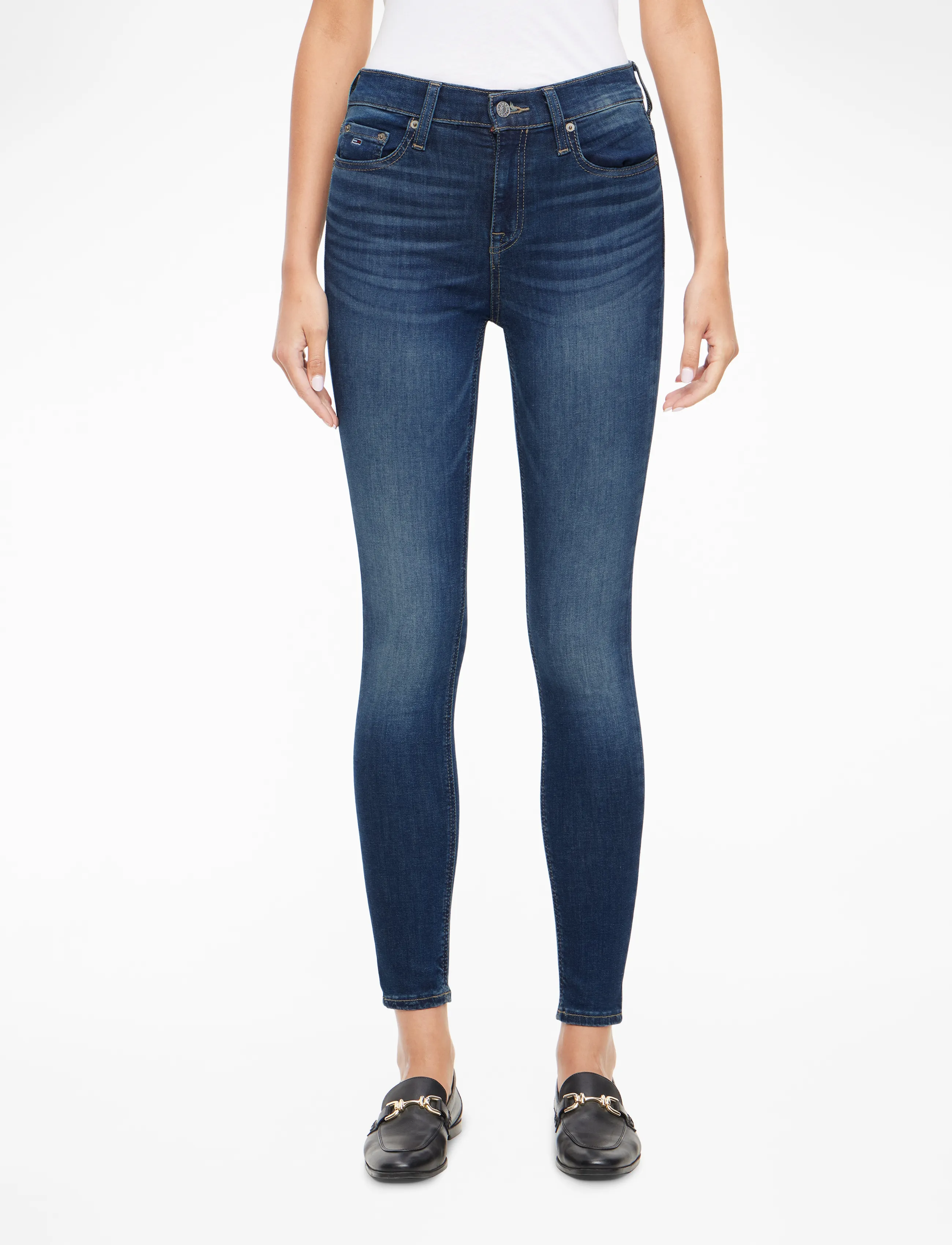 Tommy Jeans NORA MD SKN CH0258 - Tøj - DENIM DARK / blue