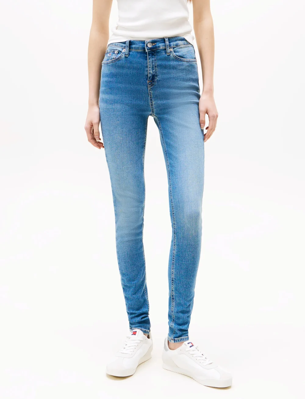 Tommy Jeans - NORA MD SKN CH0238 - liibuvad teksad - denim medium - 3