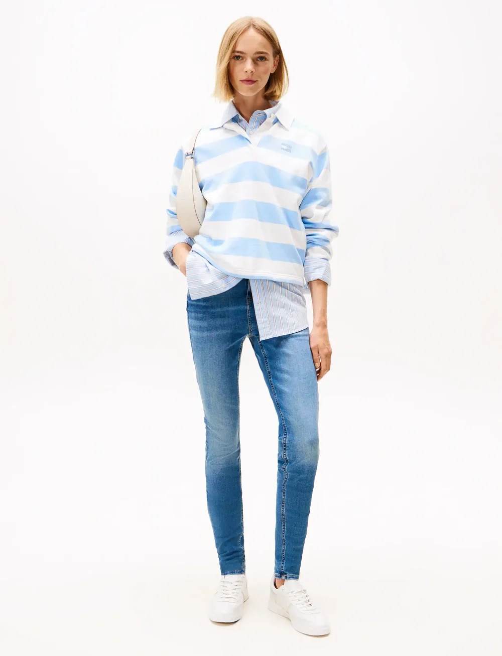 Tommy Jeans - NORA MD SKN CH0238 - liibuvad teksad - denim medium - 5