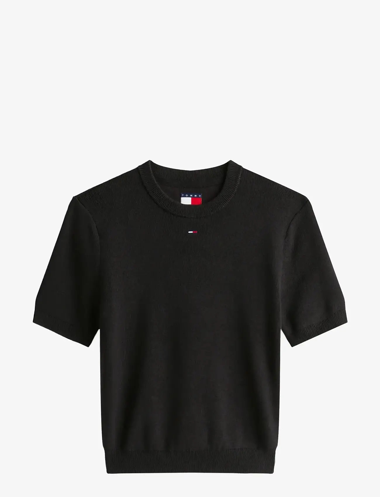 Tommy Jeans - TJW ESSENTIAL SS SWEATER - nabapluusid - black - 1