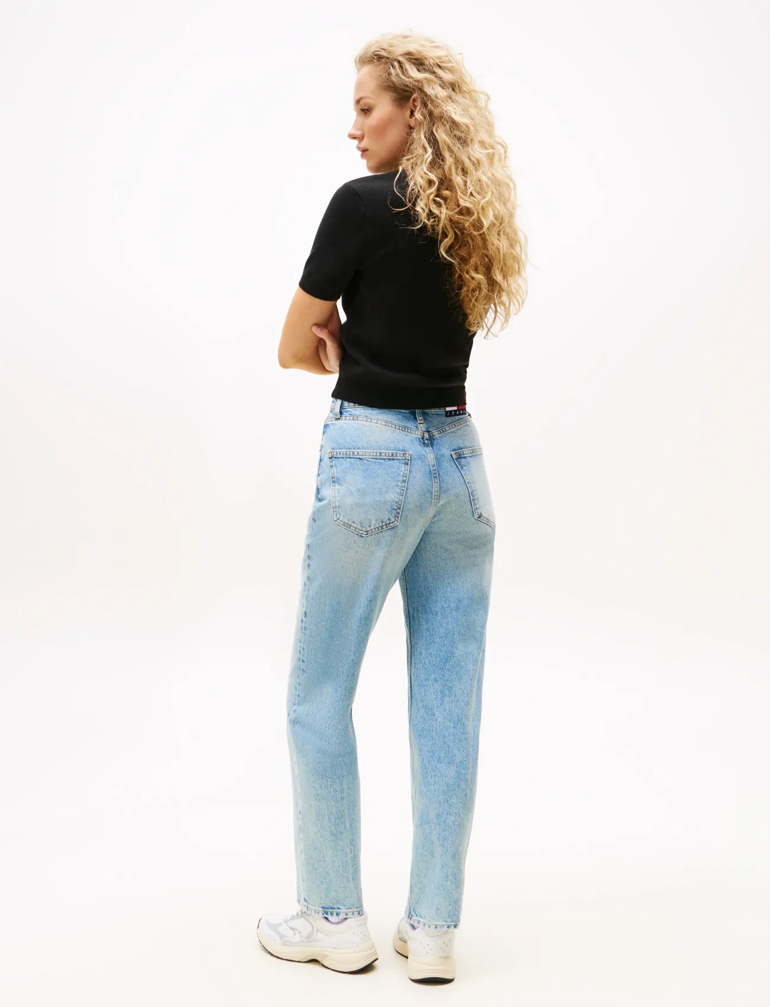 Tommy Jeans - TJW ESSENTIAL SS SWEATER - crop tops - black - 3