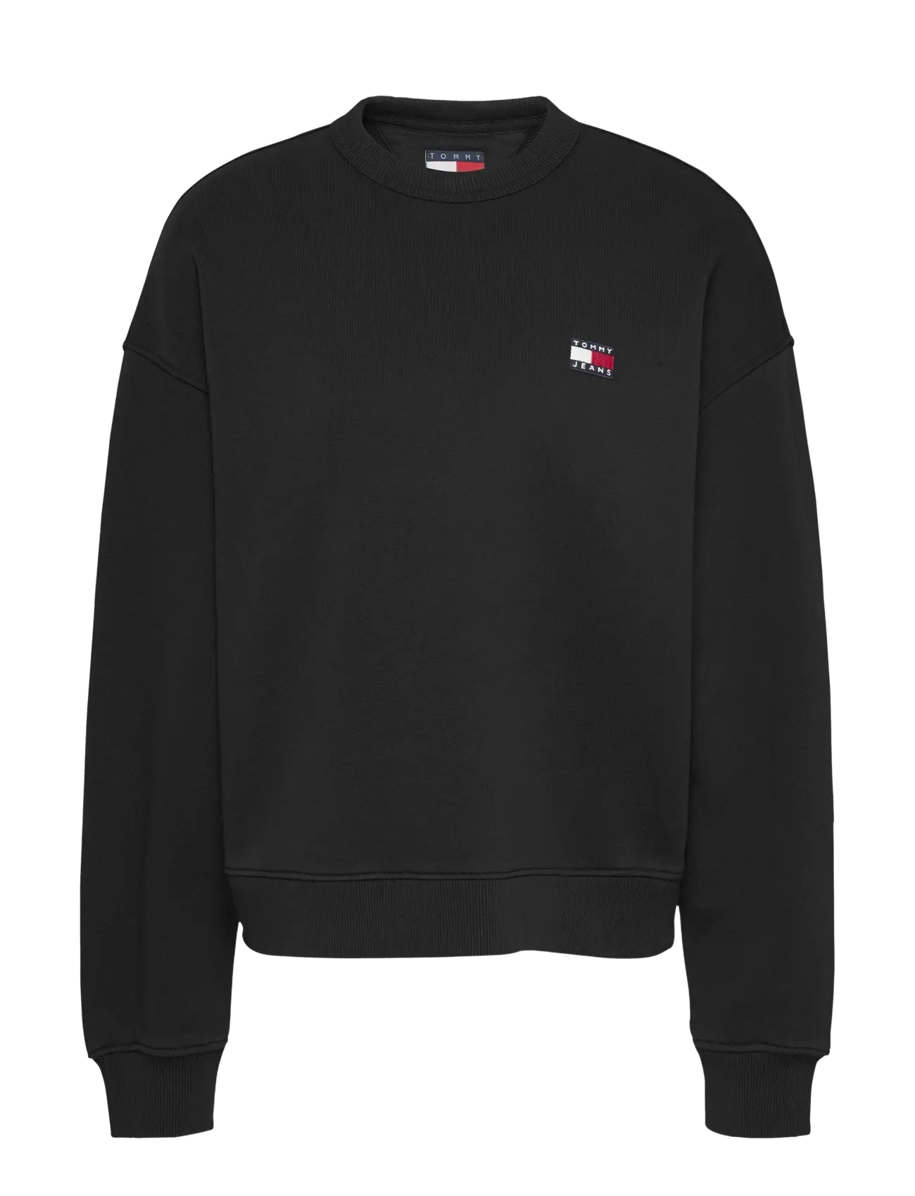 Tommy Jeans TJW BXY BADGE CREW - Sweaters - BLACK / black