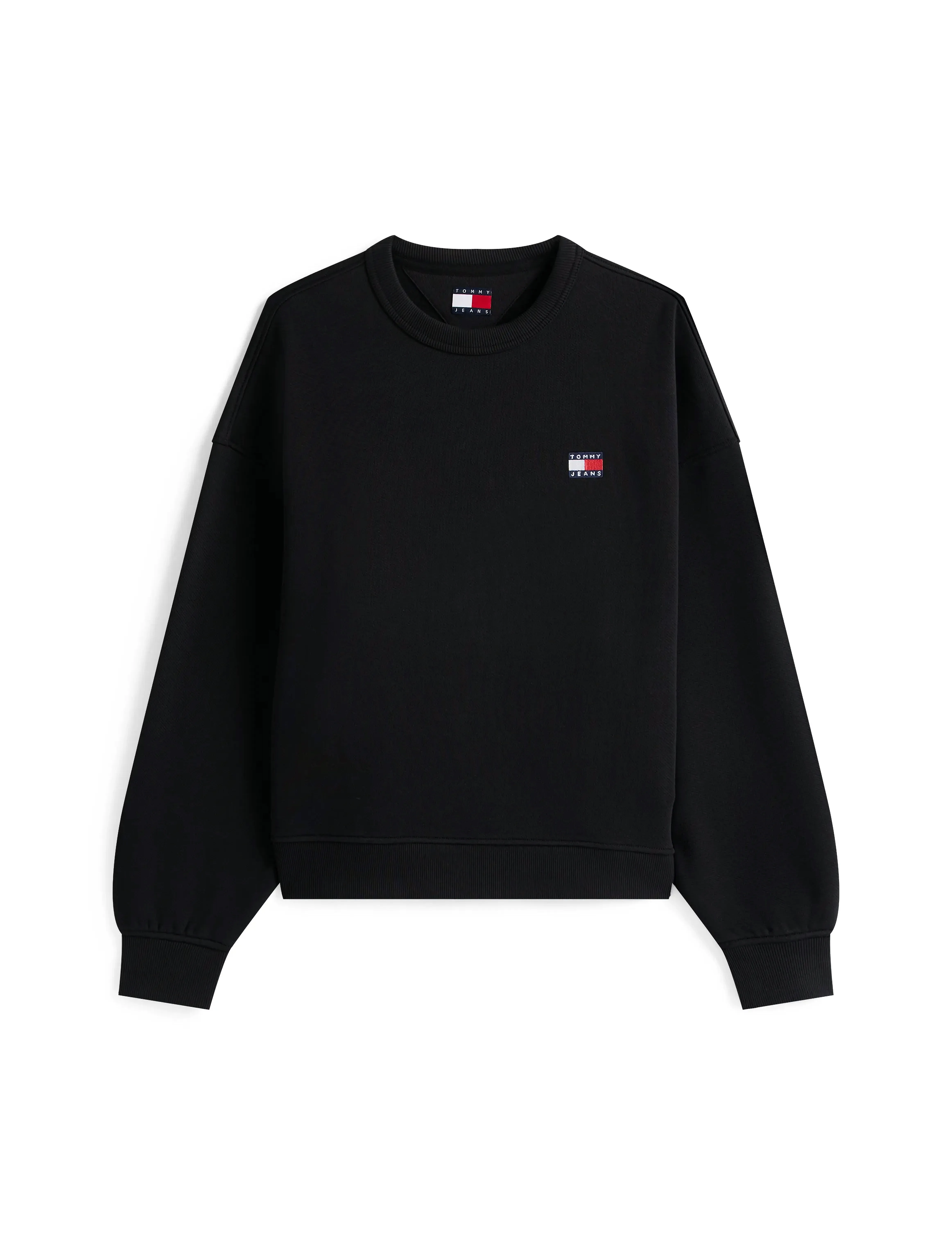 Tommy Jeans - TJW BXY BADGE CREW - sweatshirts - black - 4