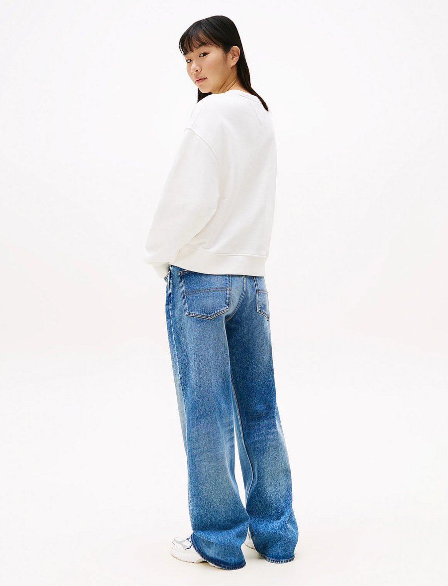 Tommy Jeans - TJW BXY BADGE CREW - dressipluusid - ecru - 3