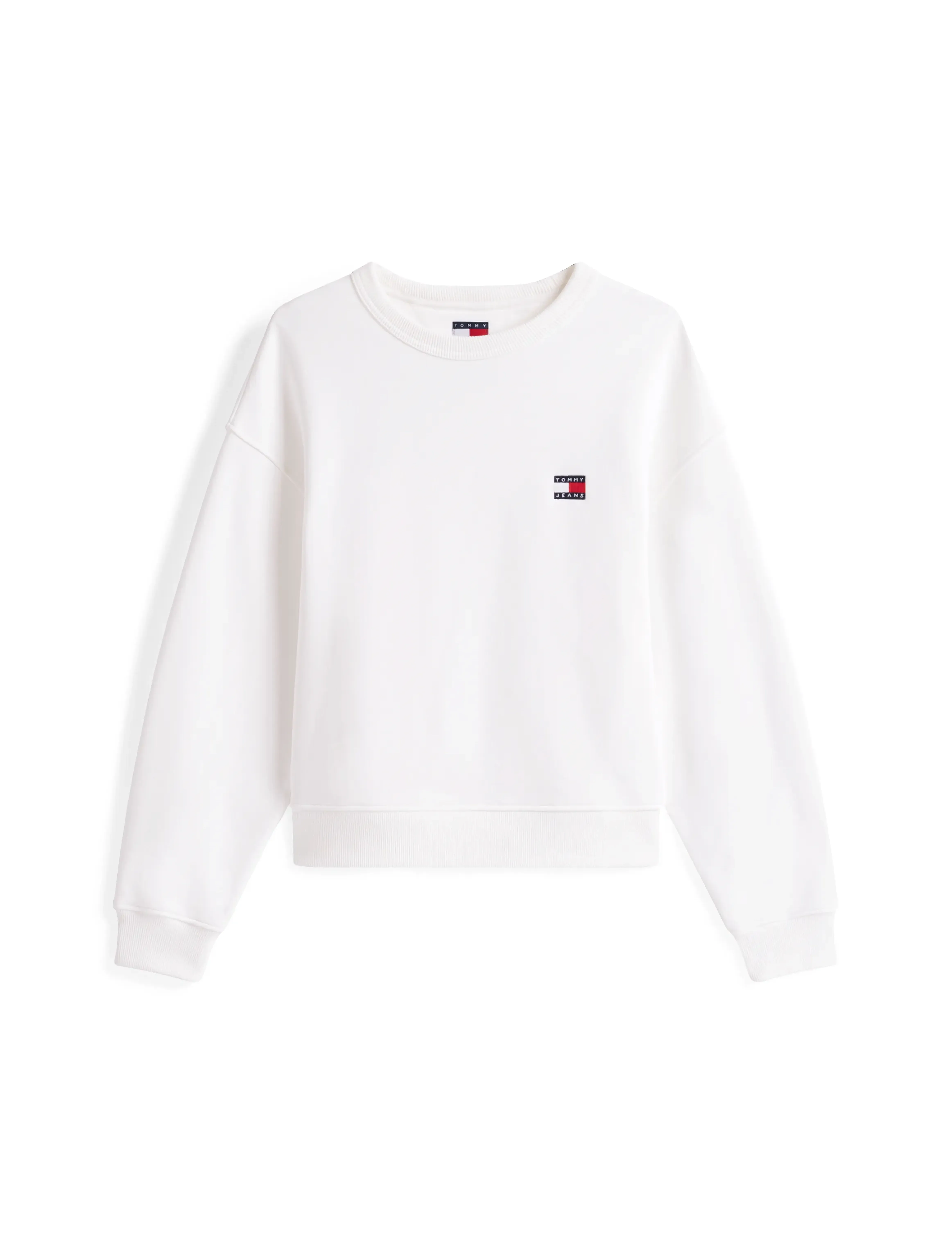 Tommy Jeans - TJW BXY BADGE CREW - sweaters - ecru - 4