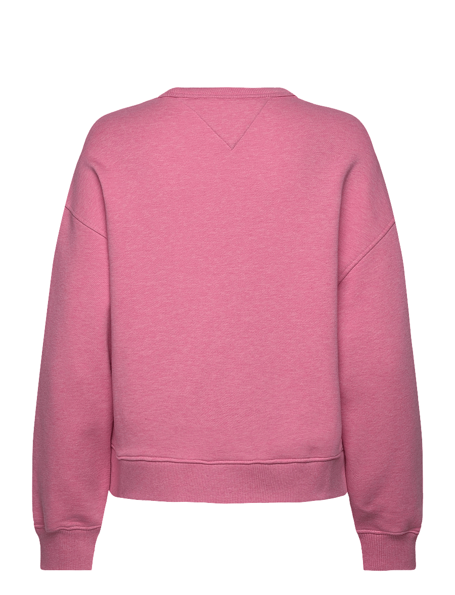 Tommy Jeans - TJW BXY BADGE CREW - dressipluusid - pink crush htr - 2