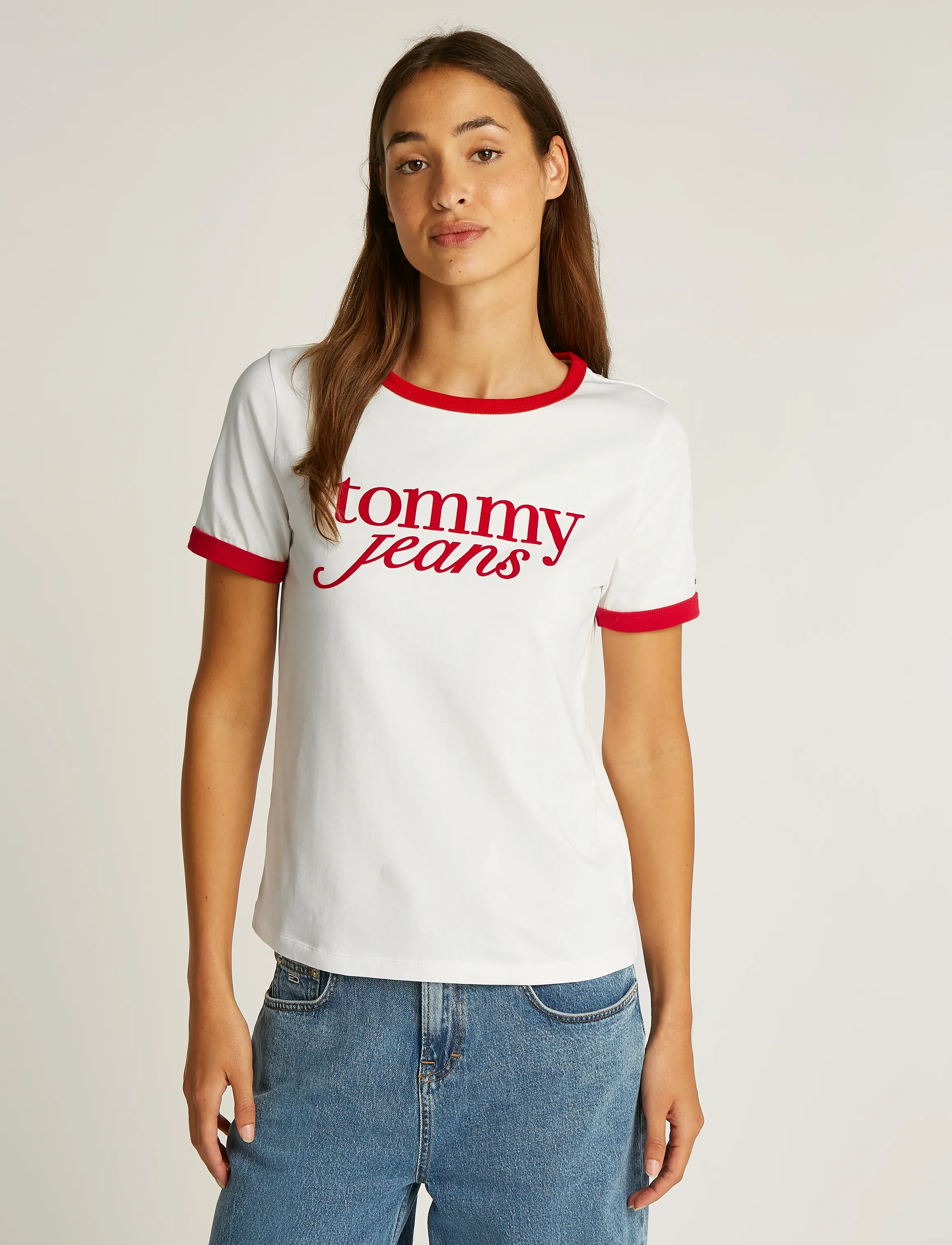 Tommy Jeans - TJW RLX SCRIPT RINGER TEE - ecru - 4