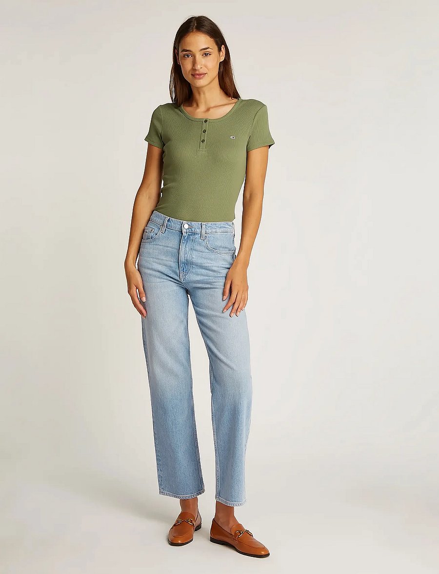 Tommy Jeans - LAYLA HR SLIM STRAIGHT CH0115 - regular jeans - denim light - 0