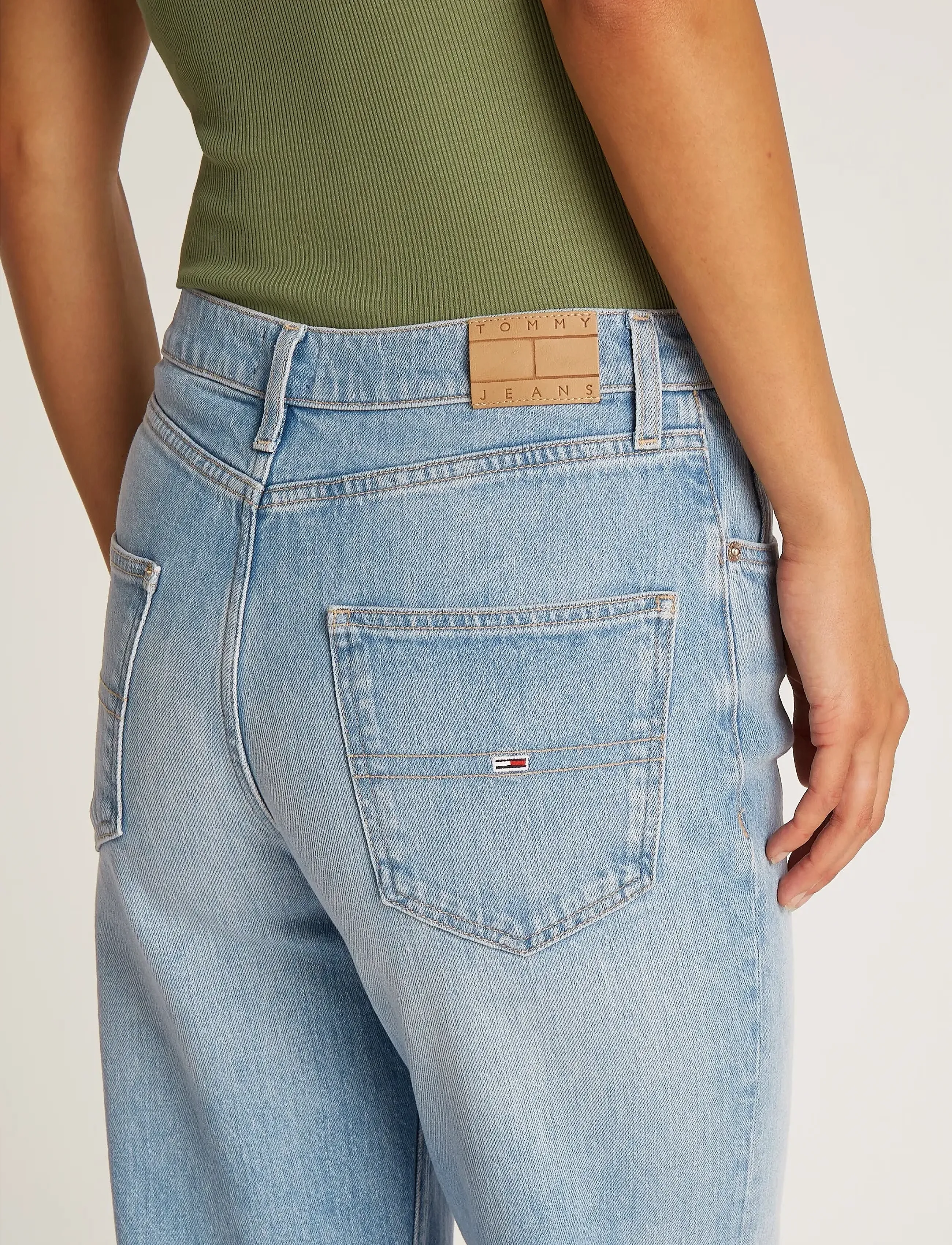 Tommy Jeans - LAYLA HR SLIM STRAIGHT CH0115 - tavalised teksad - denim light - 3