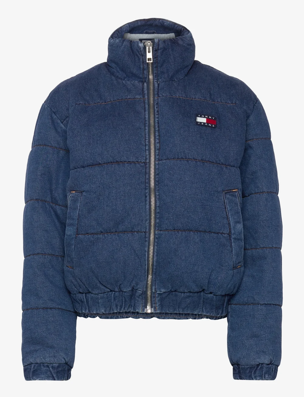 Tommy Jeans - DENIM PUFFER JKT DH6051 - down jackets - denim medium - 0