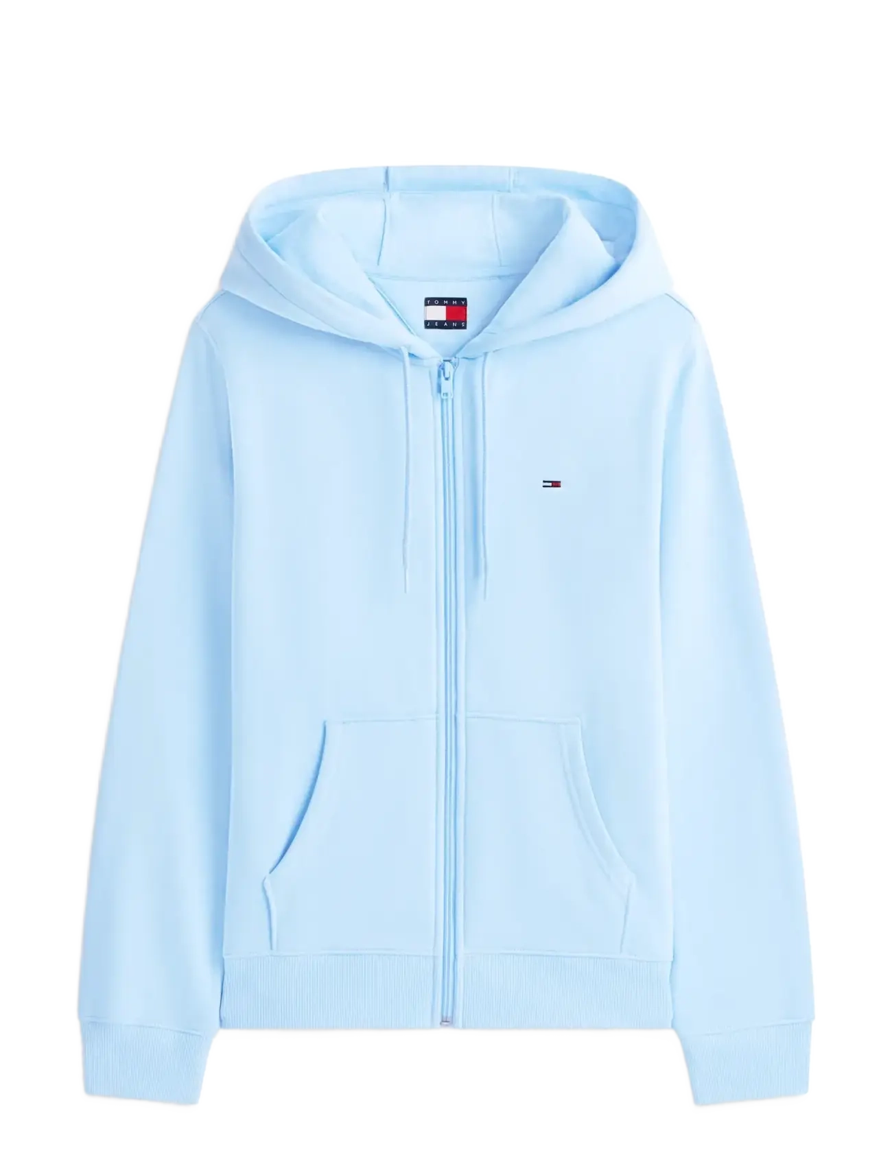 Tommy Jeans TJW REG S FLAG ZIP THRU - Summer in the city - LIGHT POWDERY BLUE / blue