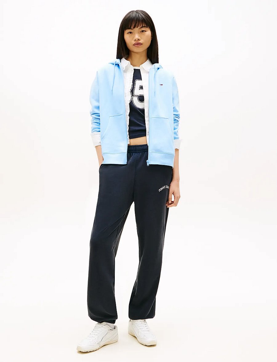 Tommy Jeans - TJW REG S FLAG ZIP THRU - hættetrøjer - light powdery blue - 3
