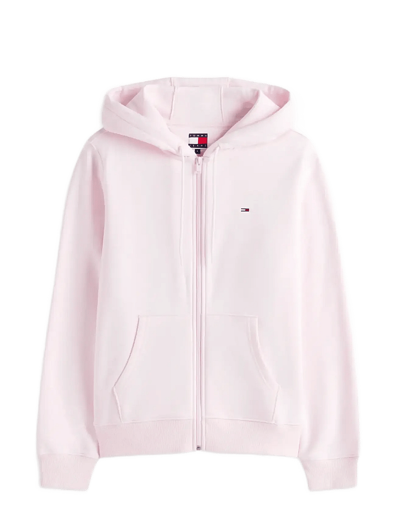 Tommy Jeans - TJW REG S FLAG ZIP THRU - kapuzenpullover - pearly pink - 1