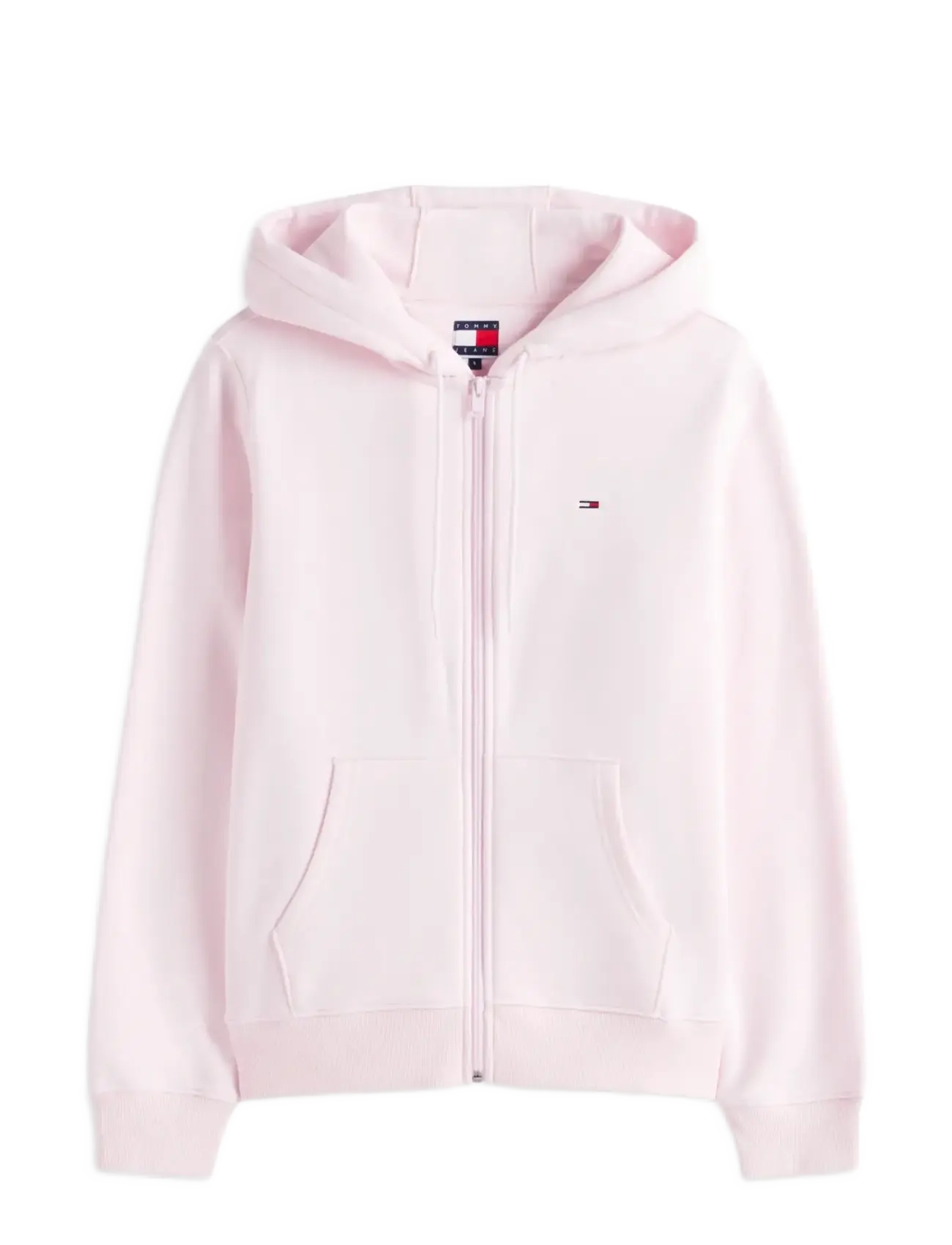 Tommy Jeans TJW REG S FLAG ZIP THRU - Tøj - PEARLY PINK / pink/rose