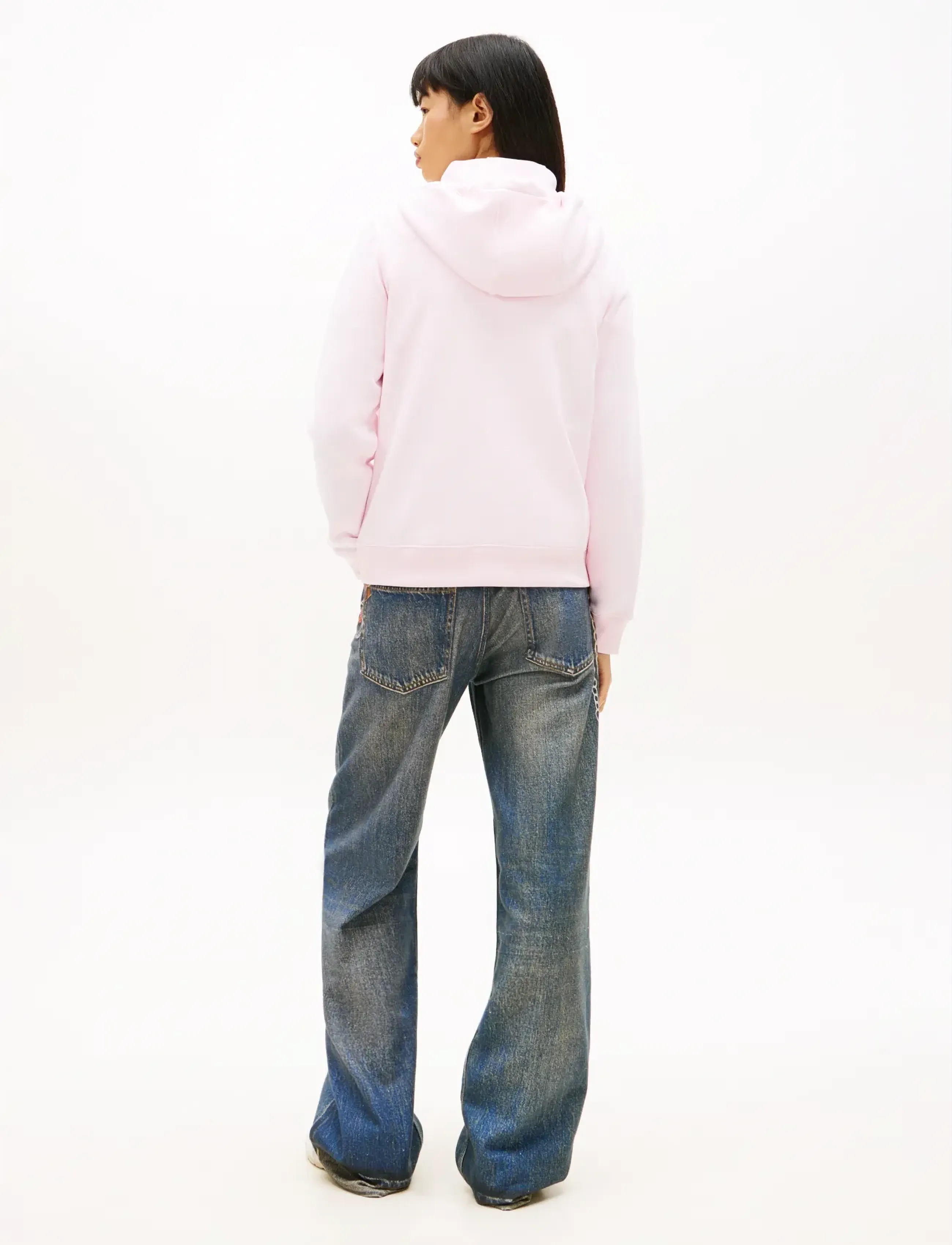 Tommy Jeans - TJW REG S FLAG ZIP THRU - pearly pink - 2