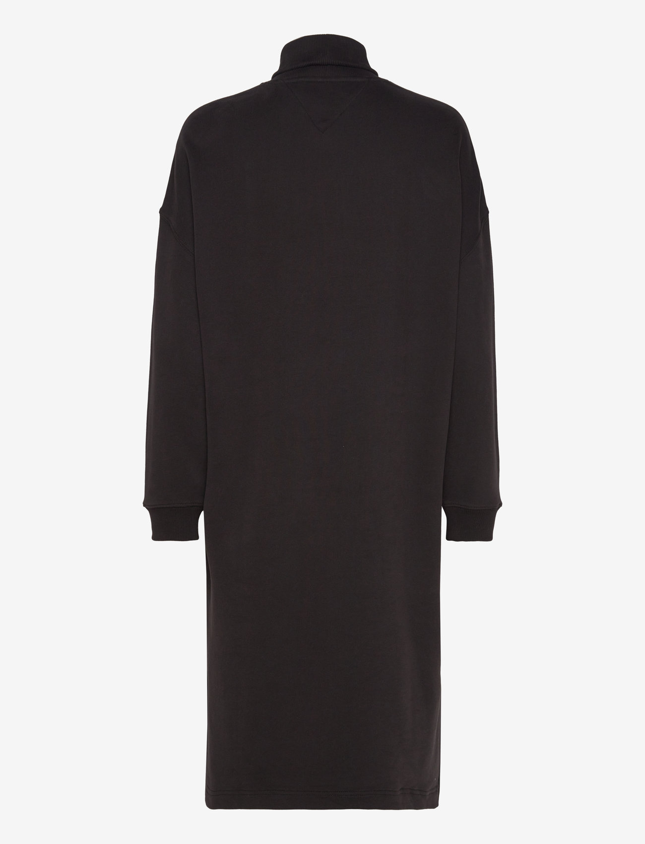 Tommy Jeans - TJW VARSITY MOCK NECK HWK DRESS - midiklänningar - black - 1