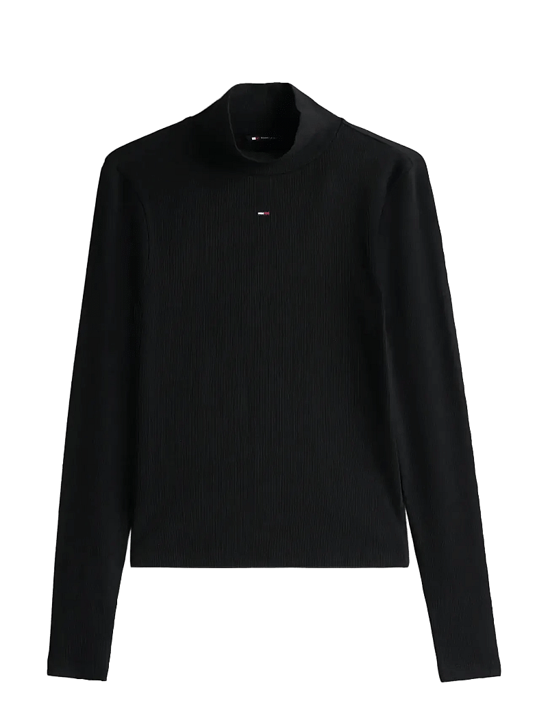 Tommy Jeans - TJW ESSENTIAL MOCK NECK - turtlenecks - black - 1