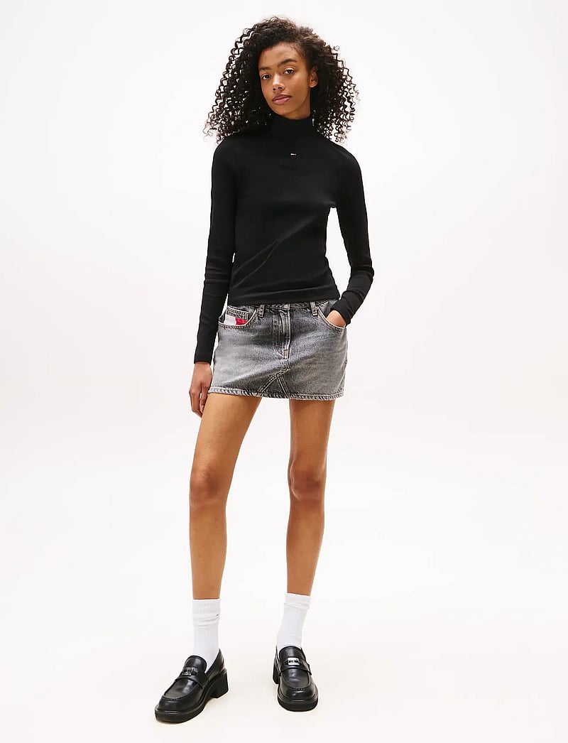 Tommy Jeans - TJW ESSENTIAL MOCK NECK - turtlenecks - black - 3