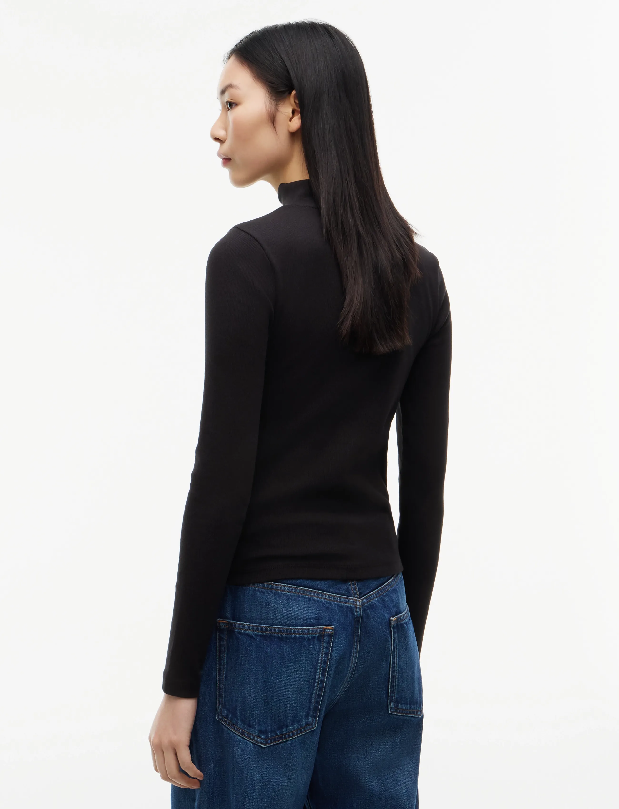 Tommy Jeans - TJW ESSENTIAL MOCK NECK - rullekraver - black - 3