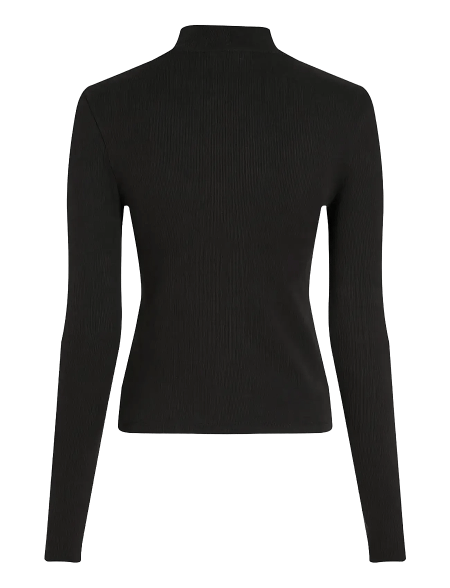 Tommy Jeans - TJW ESSENTIAL MOCK NECK - långärmade toppar - black - 2