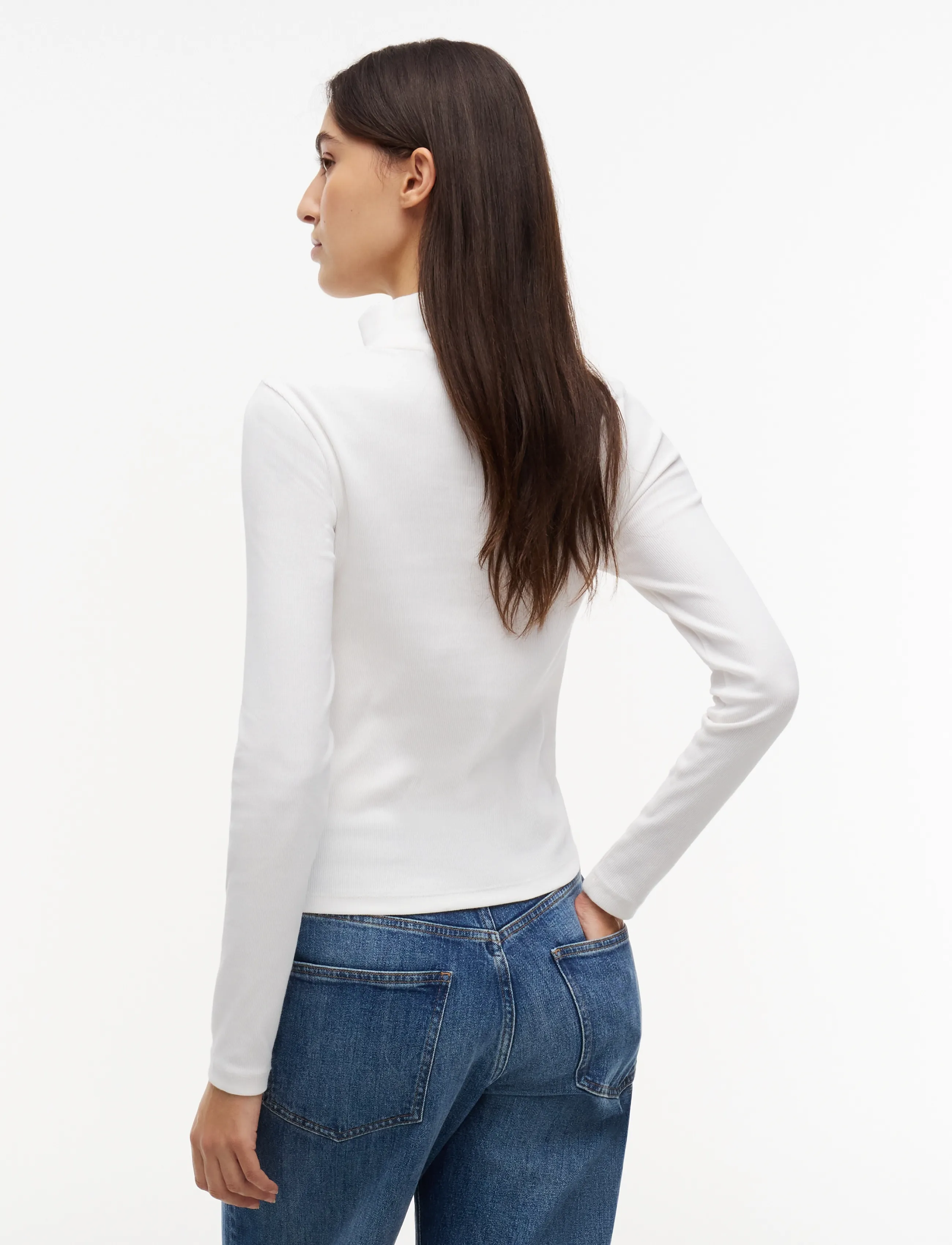 Tommy Jeans - TJW ESSENTIAL MOCK NECK - rullekraver - ecru - 2