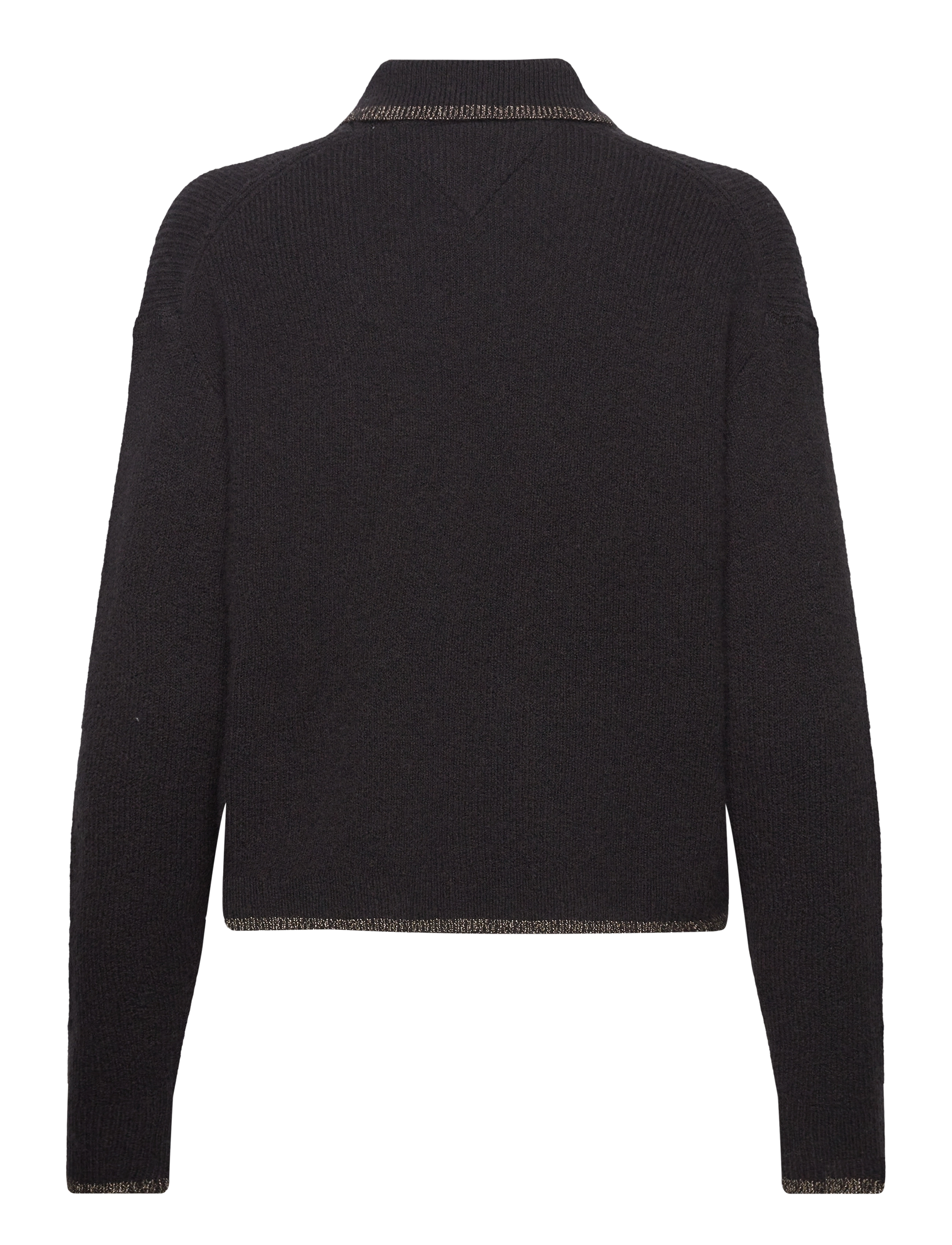 Tommy Jeans - TJW GLITTER POLO SWEATER - black - 1
