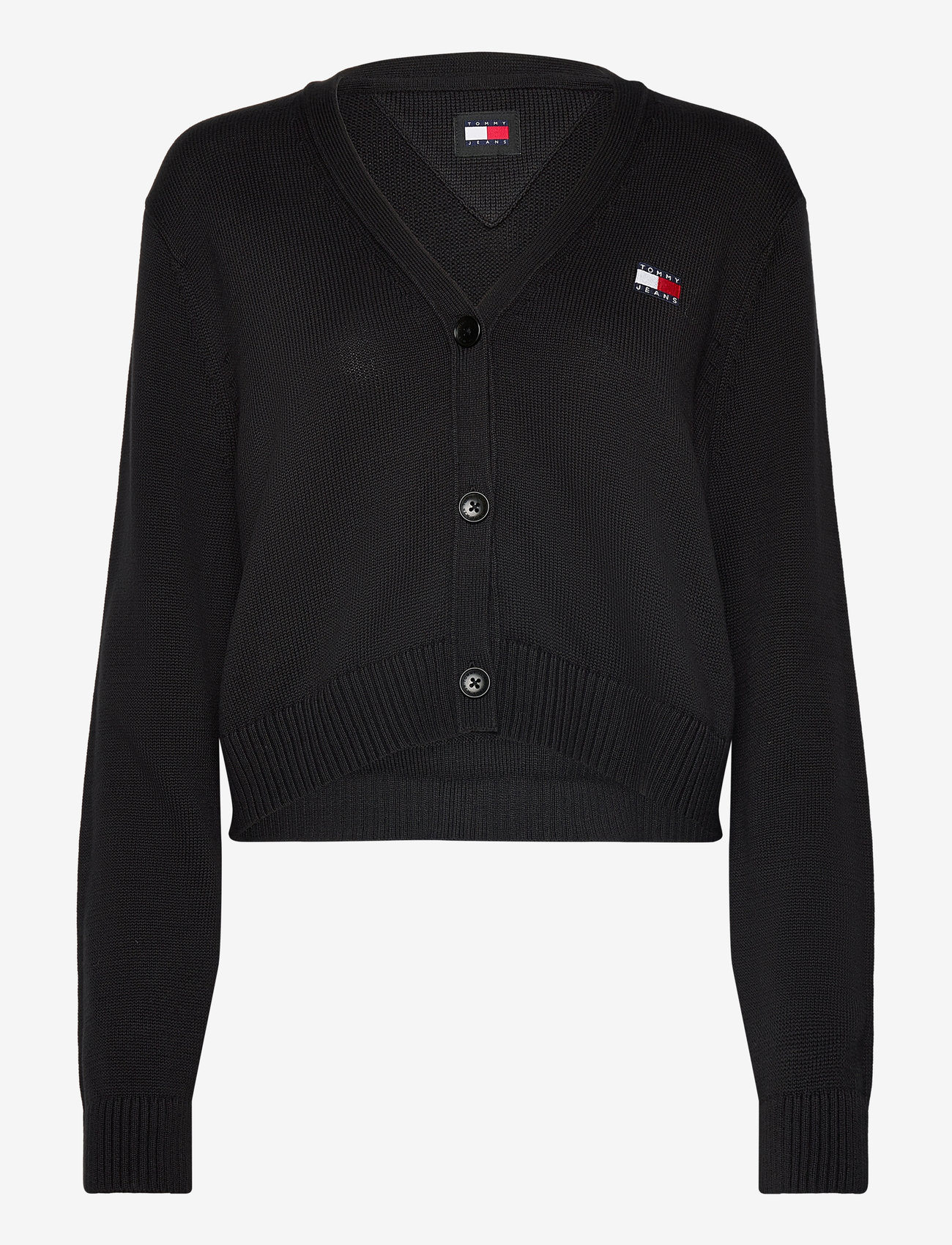 Tommy Jeans - TJW ESSENTIAL BADGE CARDIGAN EXT - black - 0