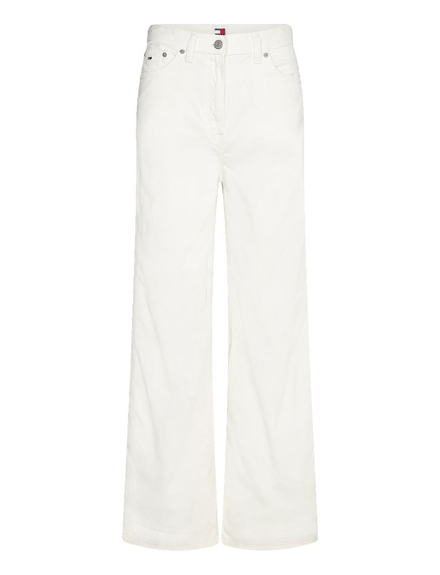 Tommy Jeans - TJW CLAIRE FINE CORD PANT - ancient white - 0