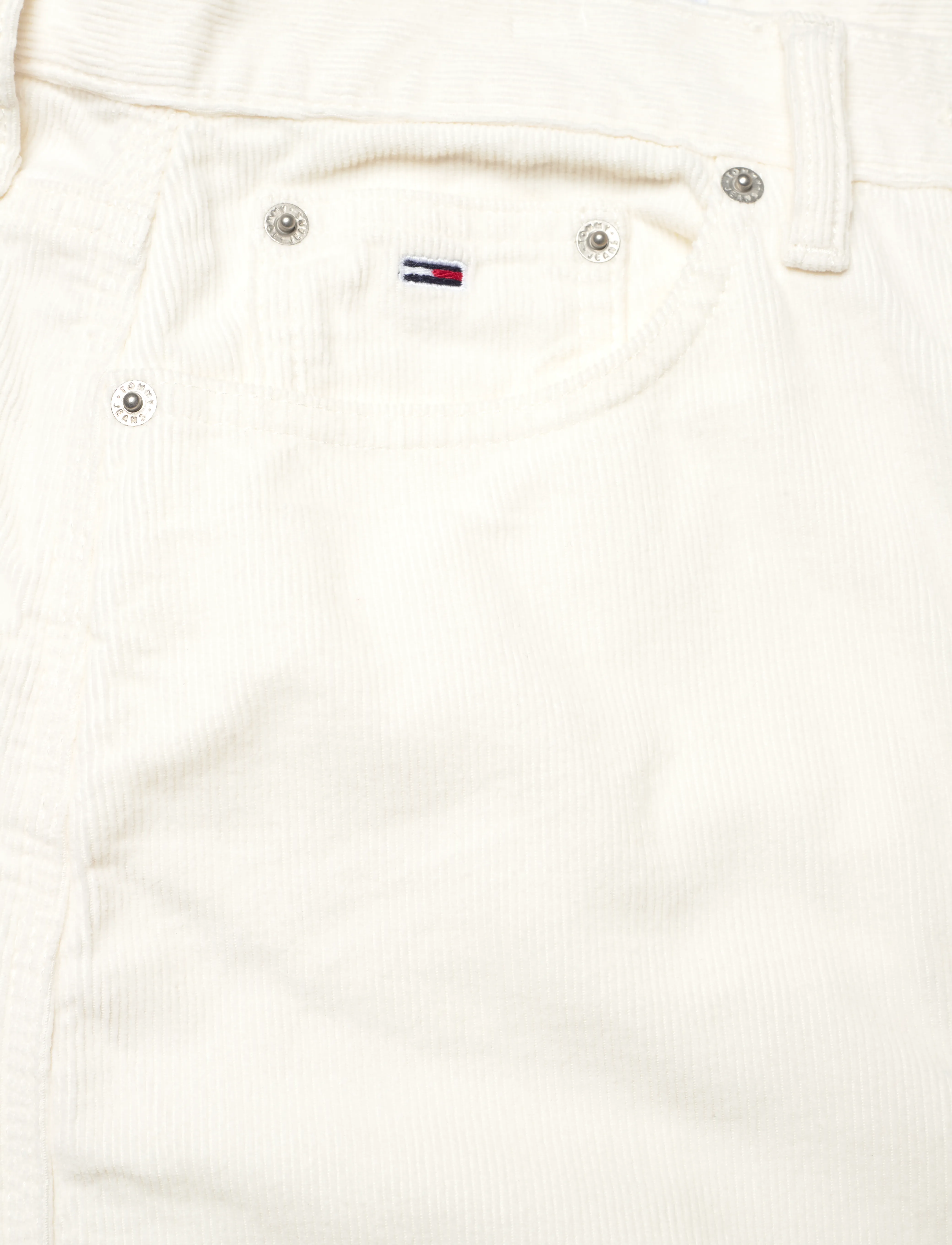 Tommy Jeans - TJW CLAIRE FINE CORD PANT - ancient white - 2